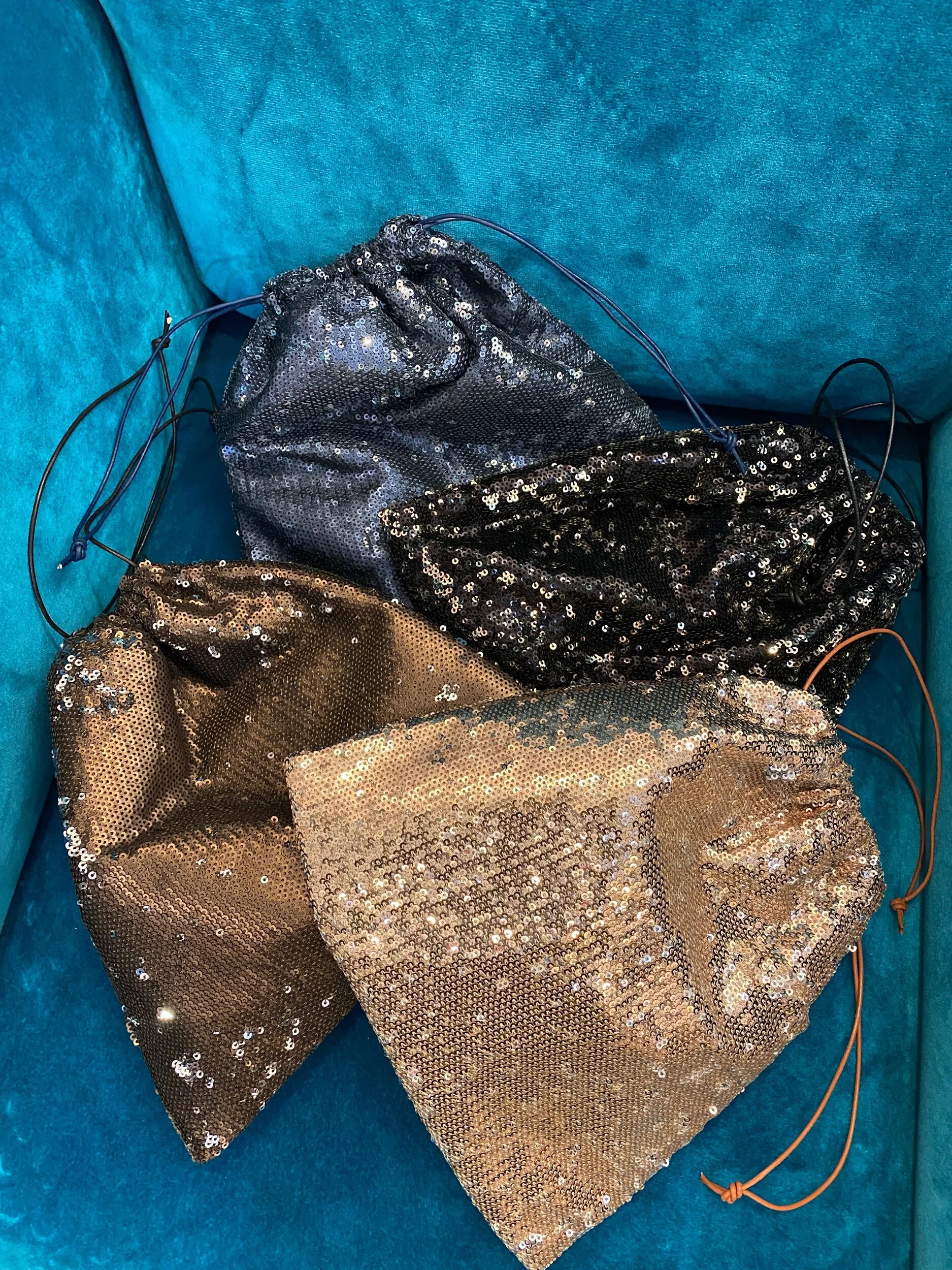 Maria La Rosa - Mini glitter pouch - var. colours