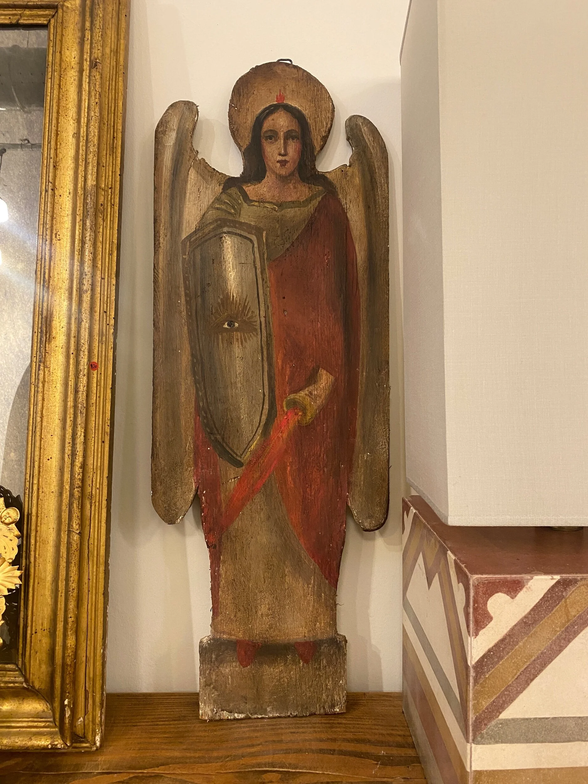 Antique hand painted panels