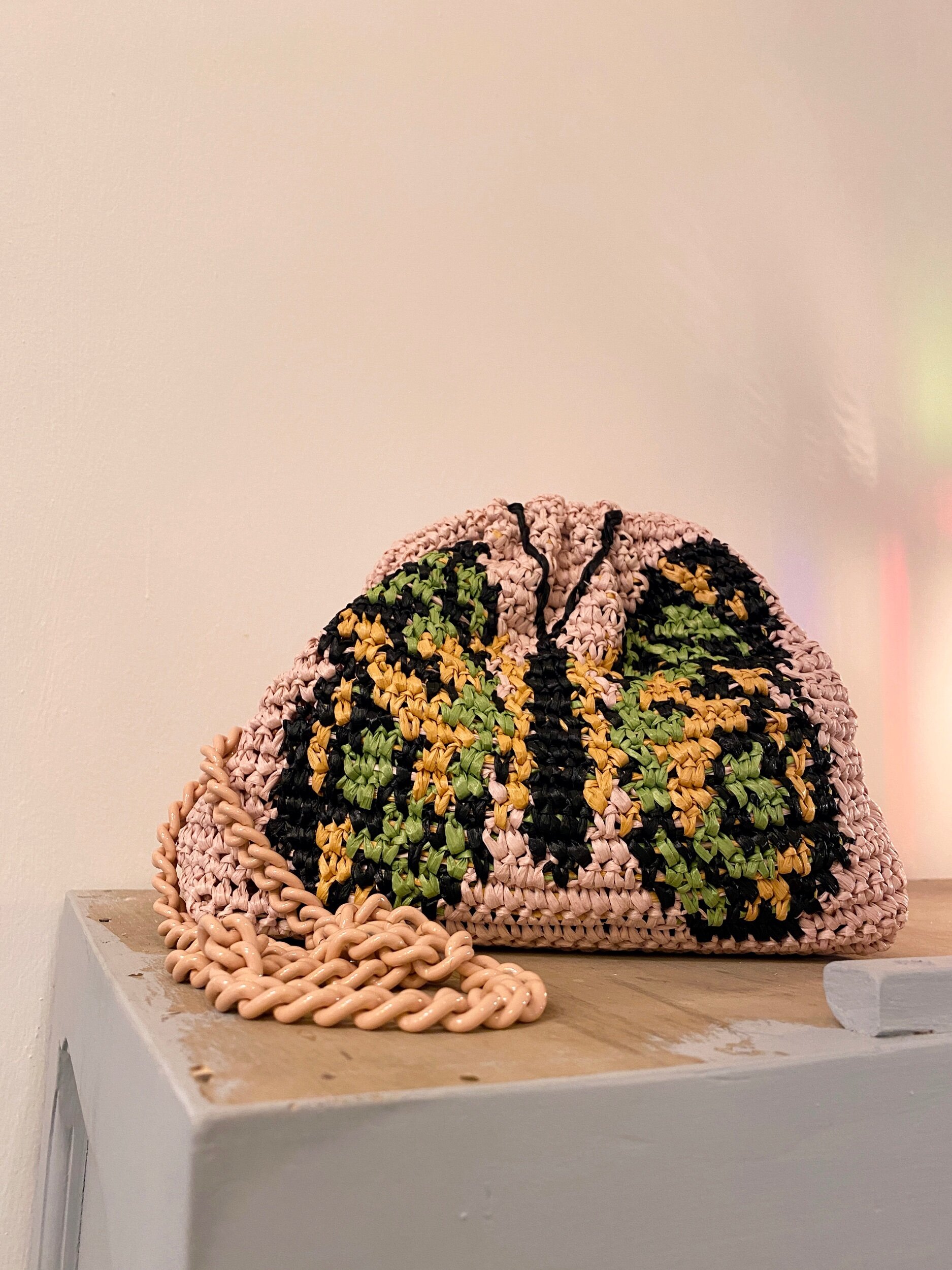 Maria La Rosa - Vanessa Butterfly mini game crochet - pale pink