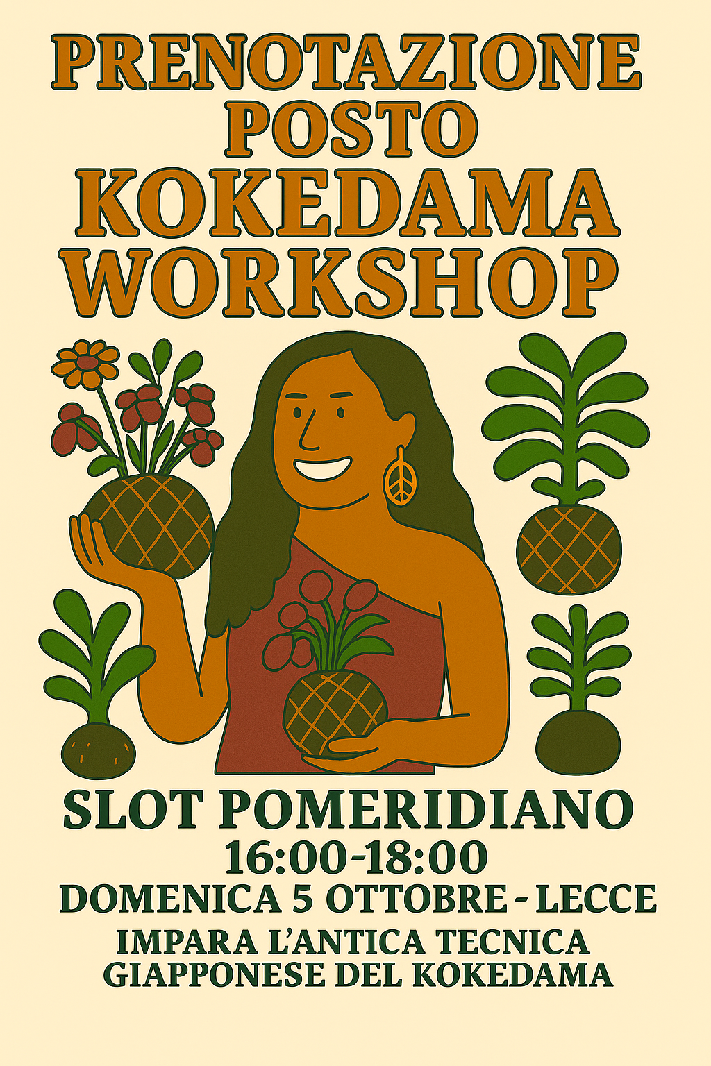 Kokedama Workshop -  SLOT POMERIDIANO - Prenotazione posto