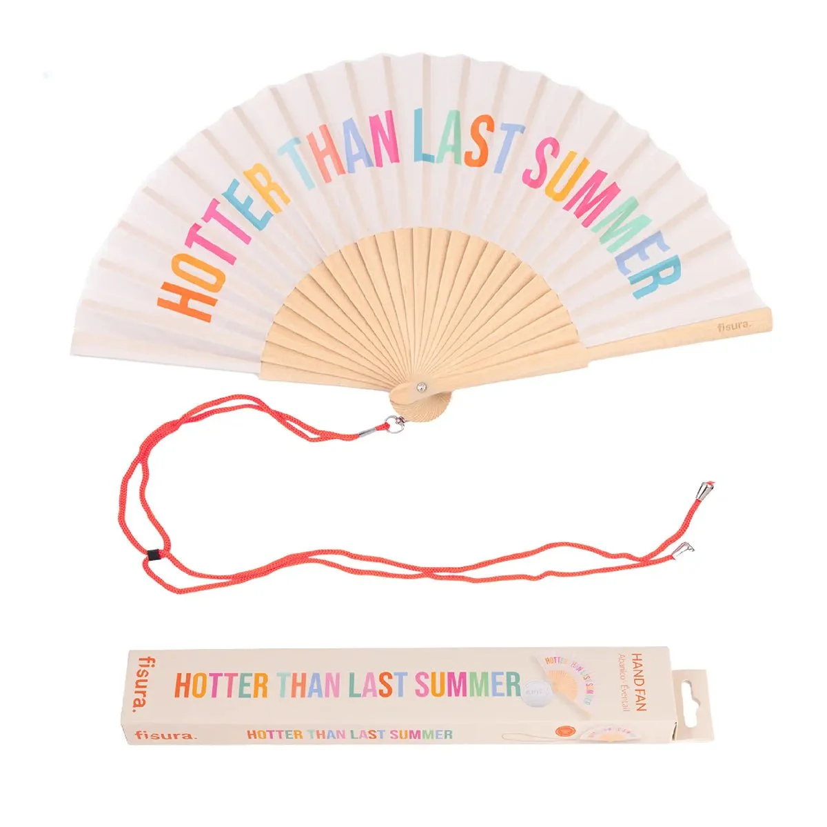 Hand-Fan - Hotter than last summer - Beige