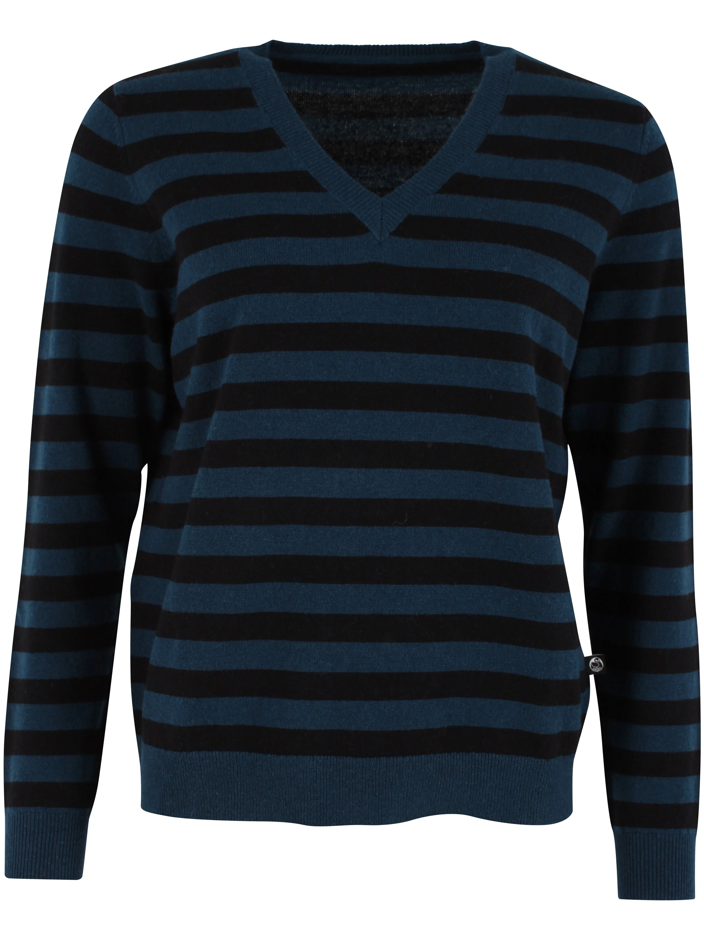 Danefae - Merino Wool Sweater - Dark Slate /Black