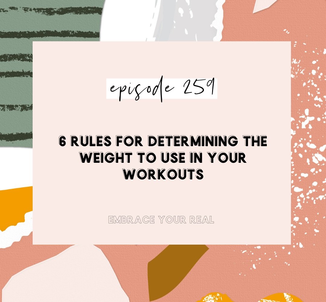 6 Rules for Determining The Weight to Use in Your Workouts — Julie ...