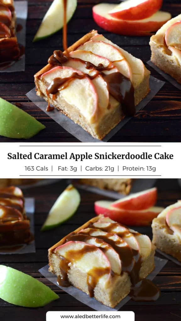 Salted Caramel Apple Snickerdoodle Cake