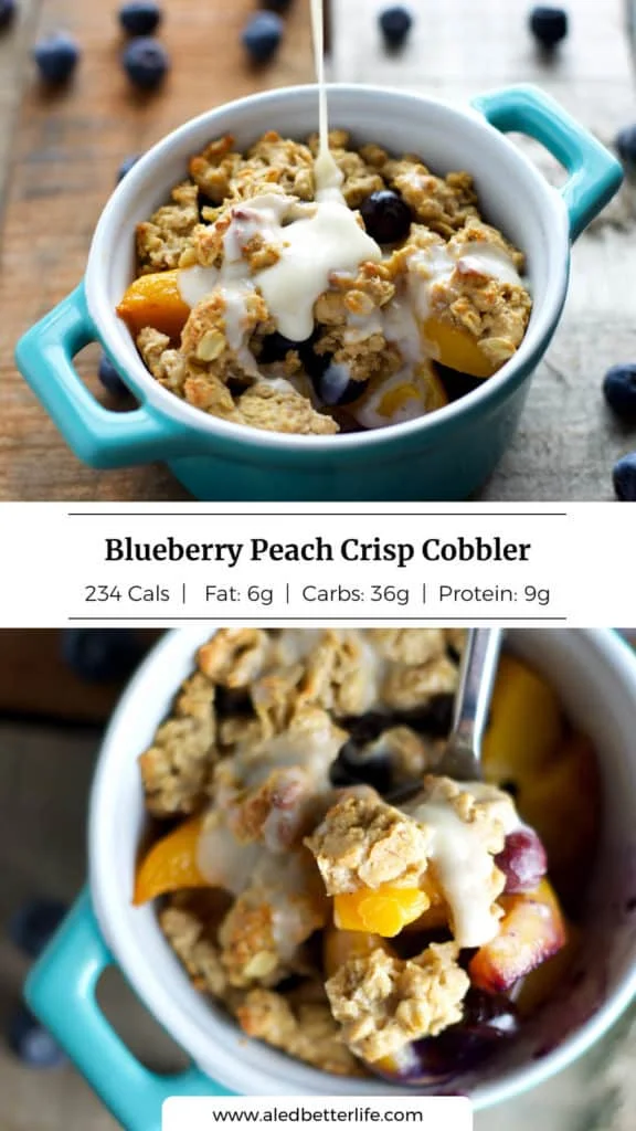 Blueberry Peach Crisp Cobbler