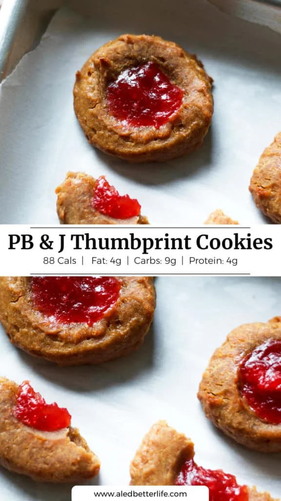PB and J Thumbprint Cookies