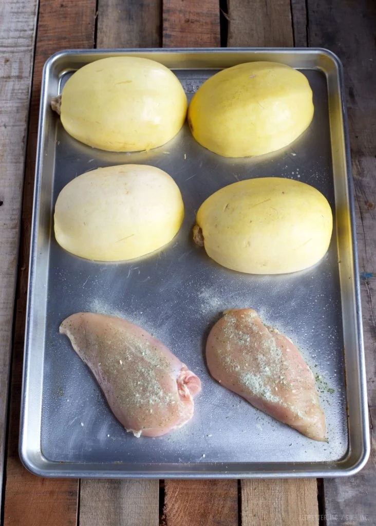 Chicken Bacon Ranch Spaghetti Squash