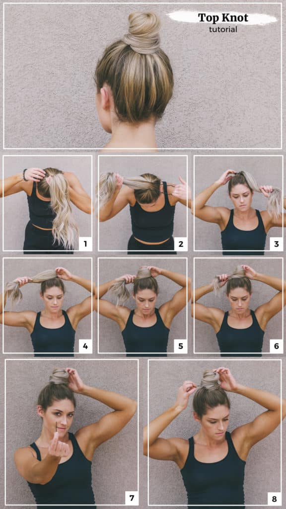 Top Knot Step-By-Step Tutorial Image