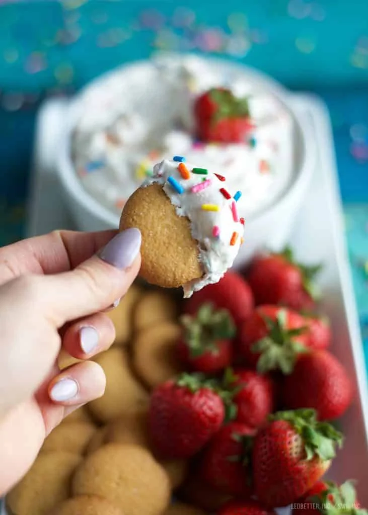 Light Funfetti Cake Dip