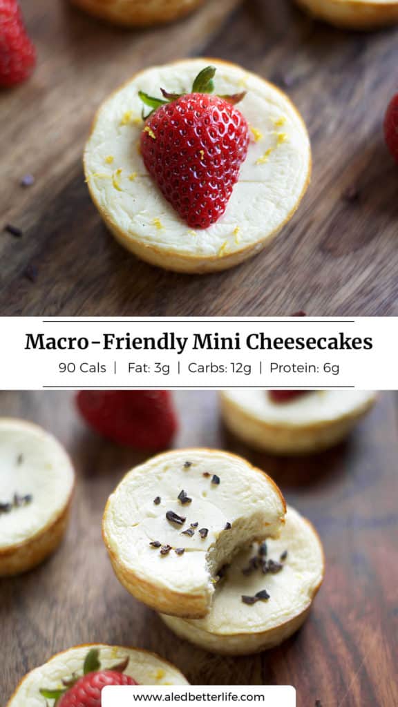 Macro-Friendly Mini Cheesecakes