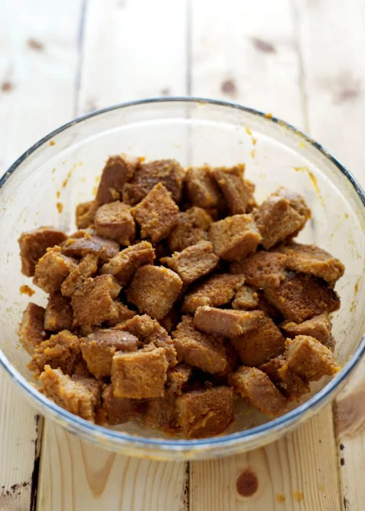 Pumpkin Cheesecake Baked French Toast