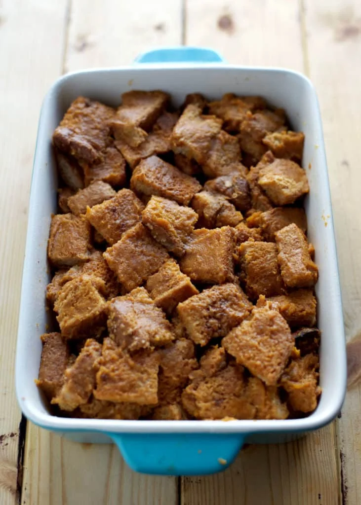 Pumpkin Cheesecake Baked French Toast