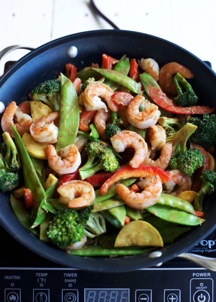 Shrimp Stir-Fry with Peanut Sauce