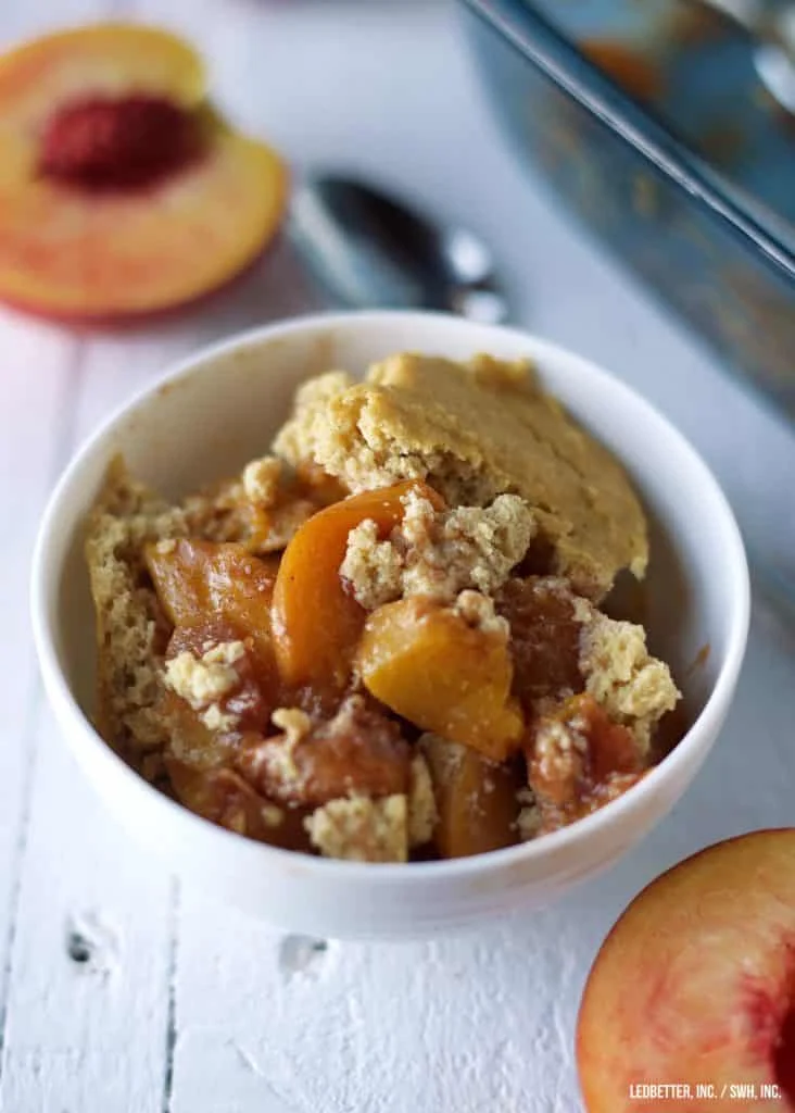 Healthy Peach Cobbler
