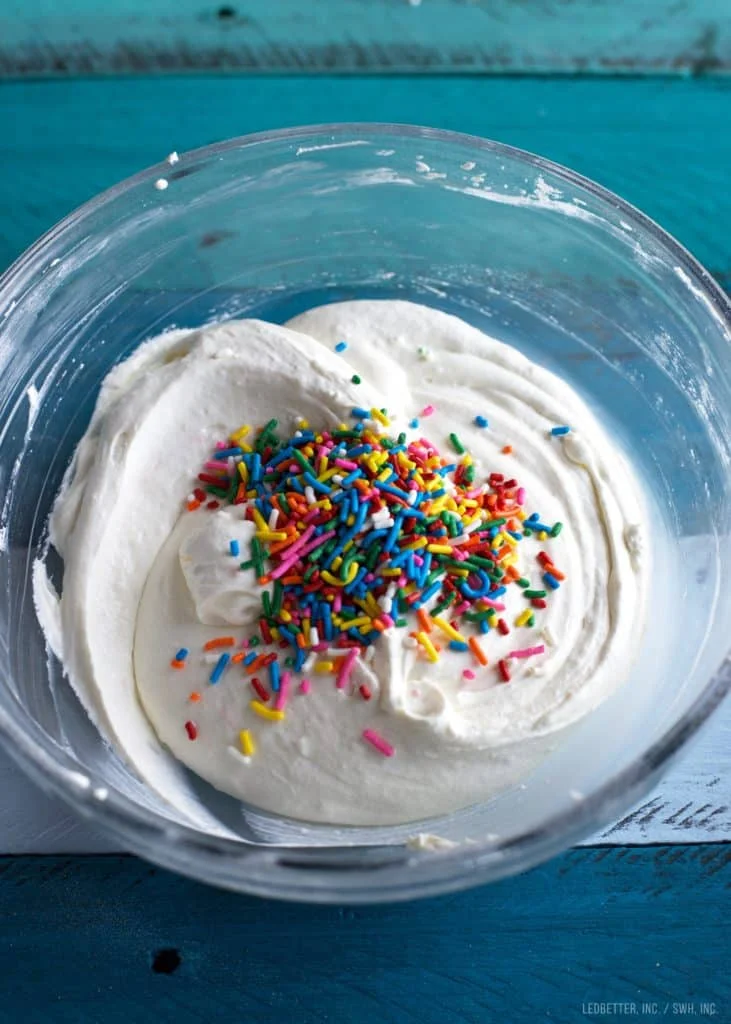 Light Funfetti Cake Dip