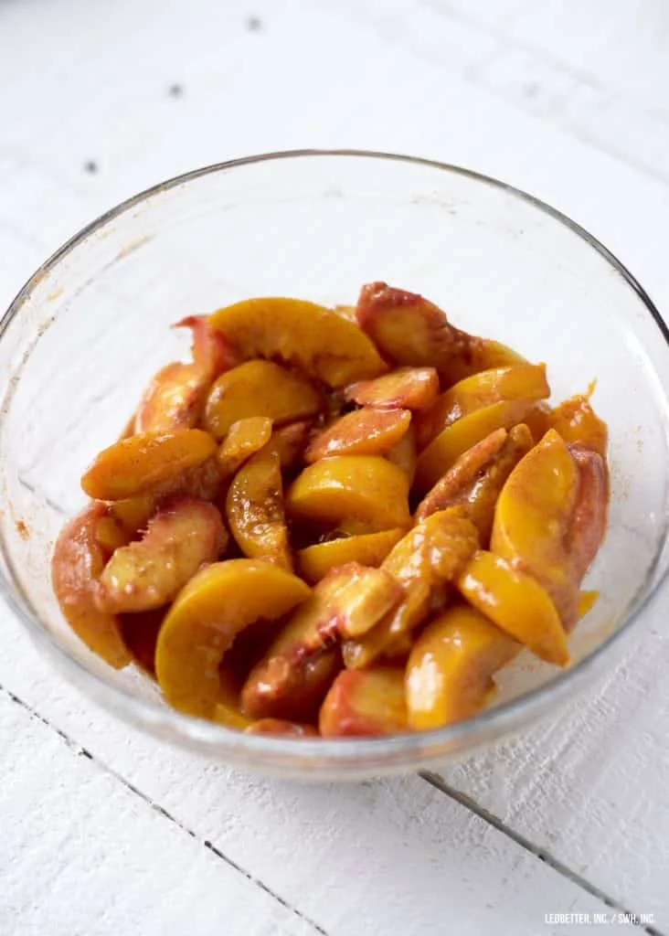 Healthy Peach Cobbler