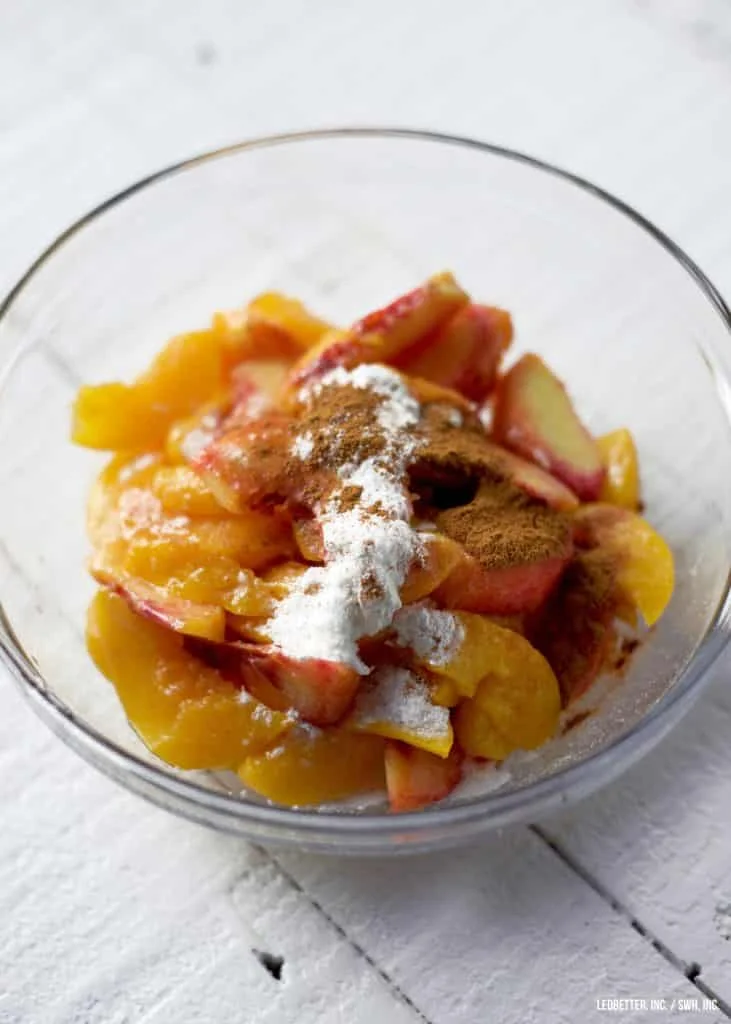 Healthy Peach Cobbler
