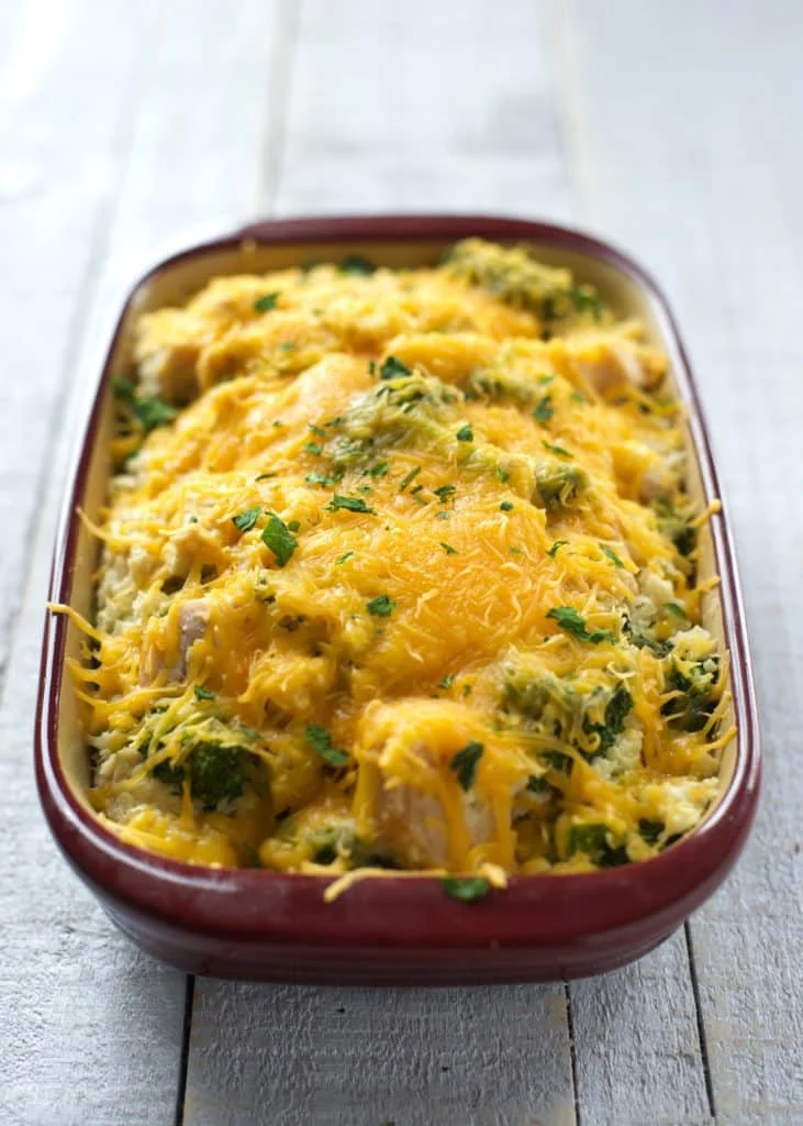 Cheesy Chicken and Rice Bake