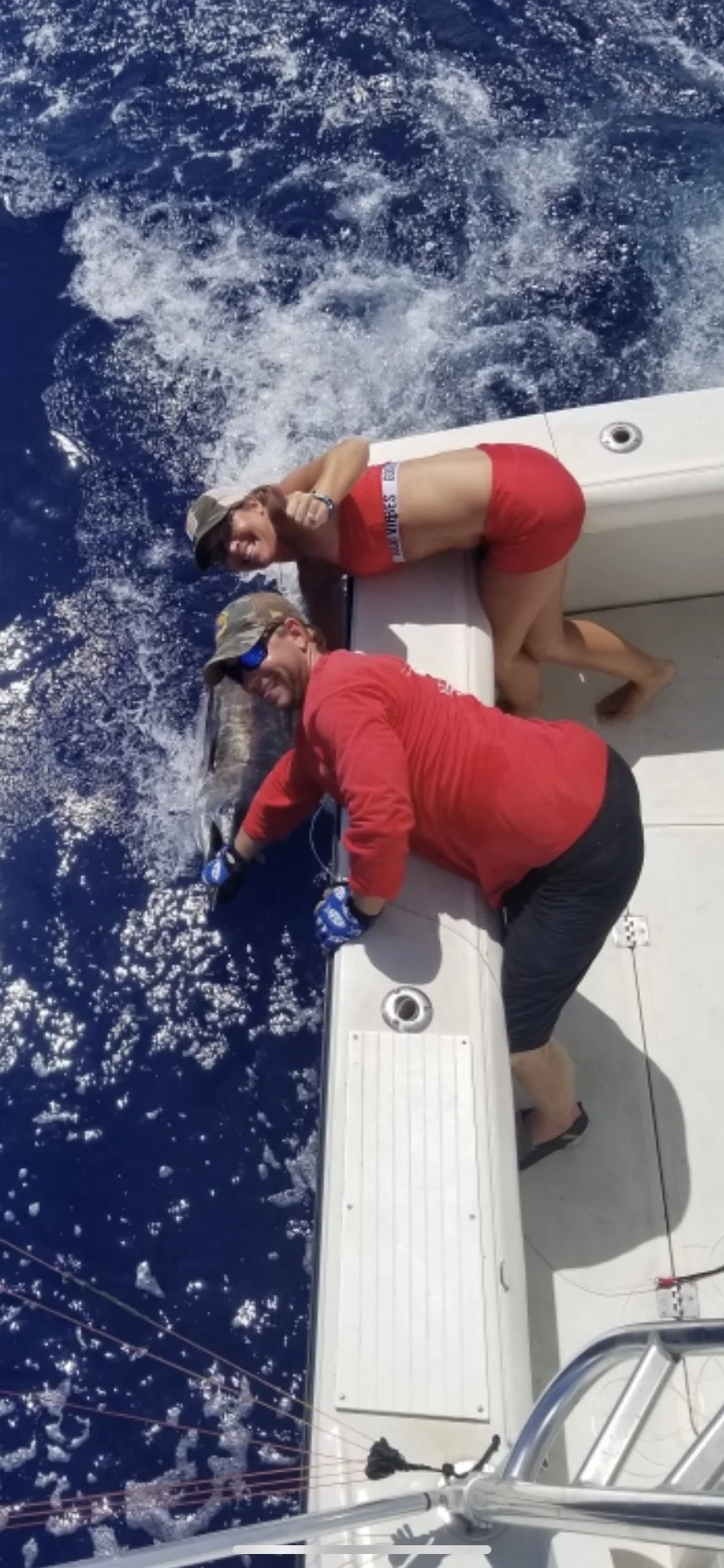 The rush of catching a Blue Marlin St John Charters.