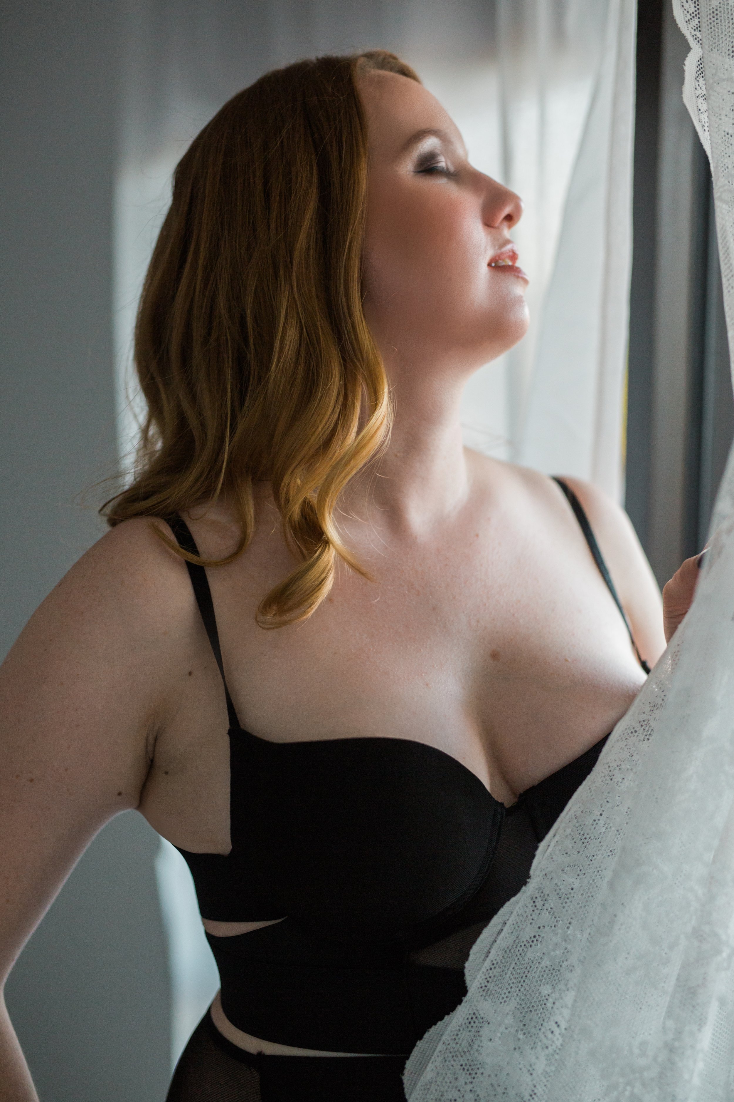 Window Curtain Studio Boudoir Images Tampa