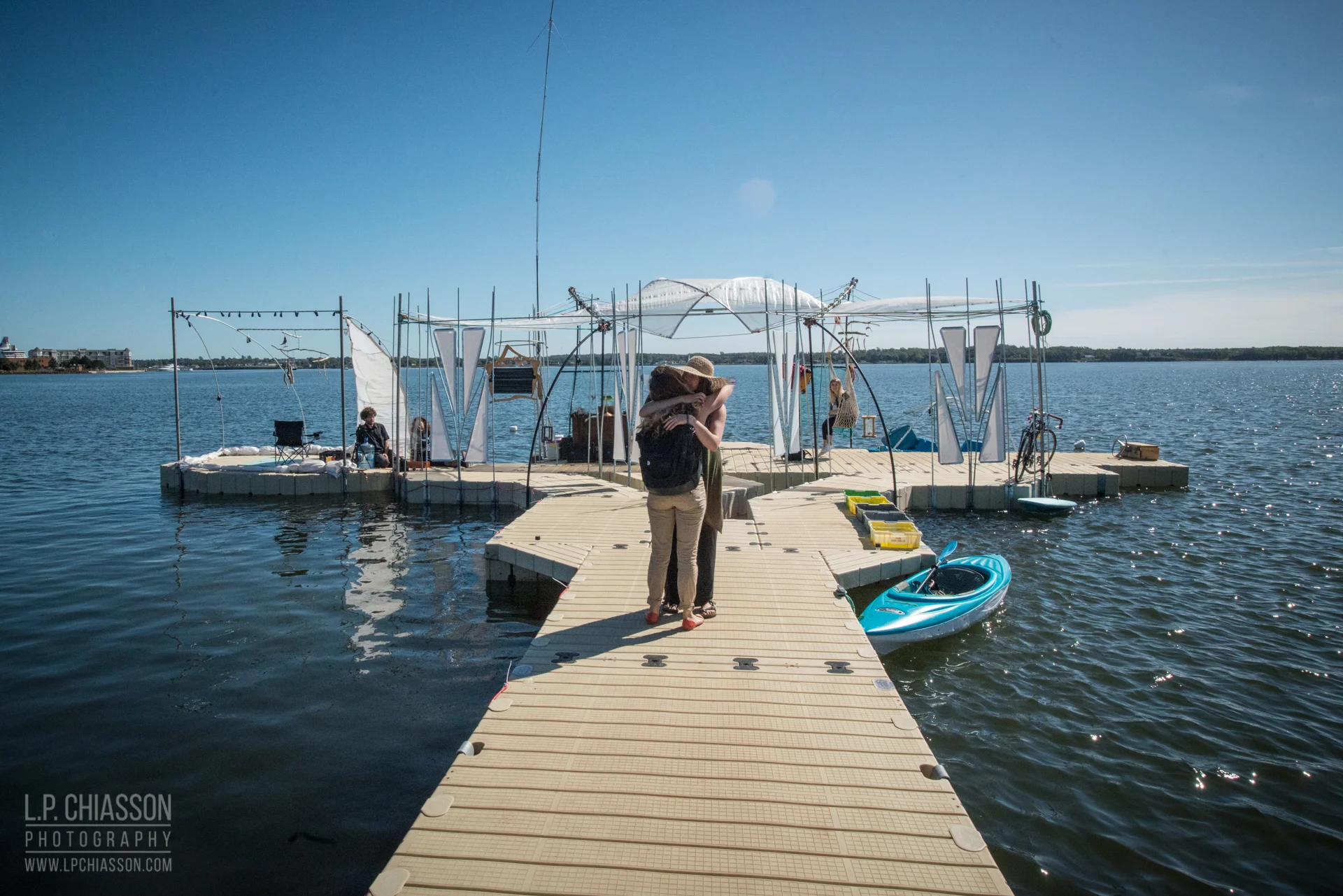 The Floating Warren Pavilion. Photo: LP Chiasson & Festival Inspire.