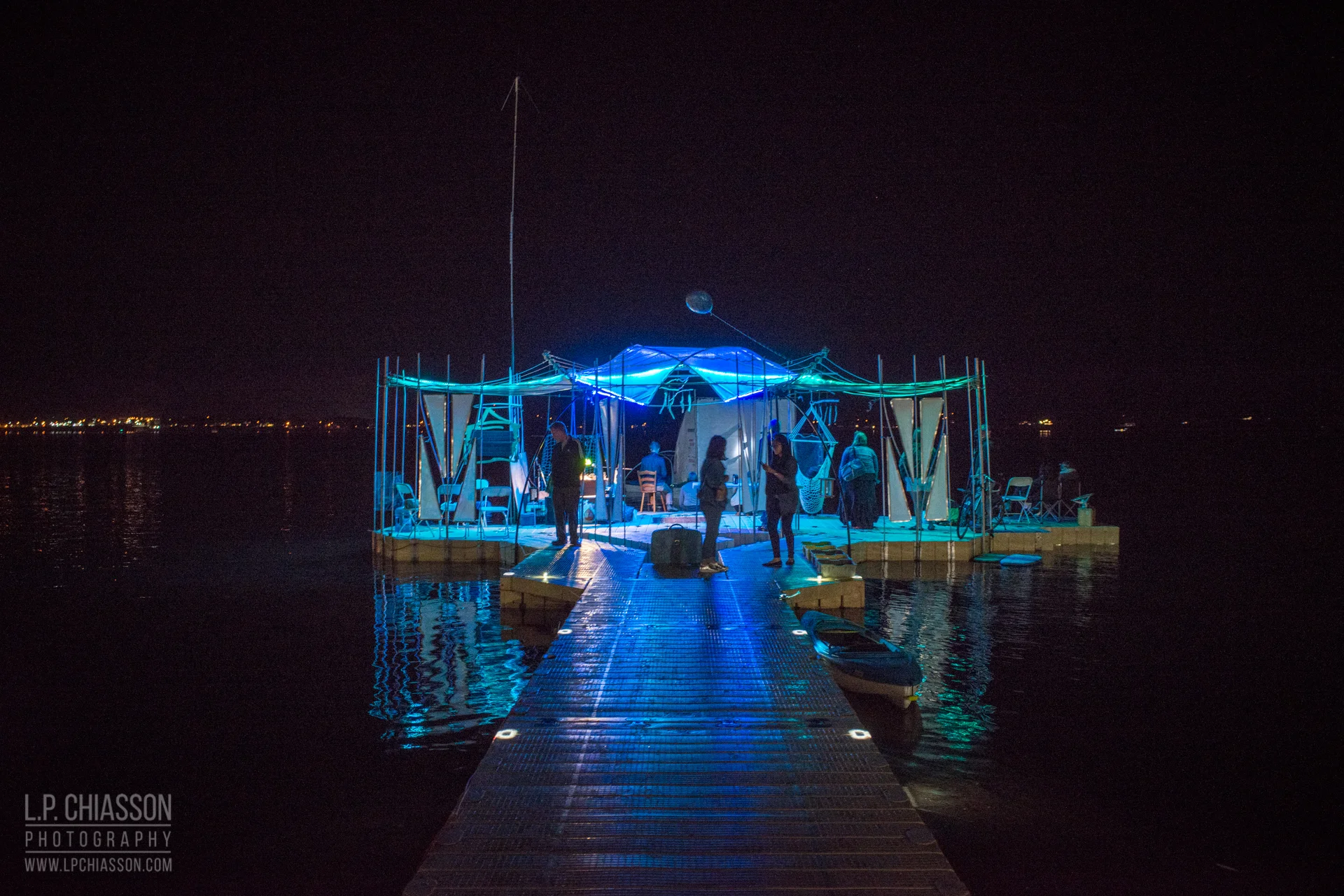The Floating Warren Pavilion. Photo: LP Chiasson & Festival Inspire.