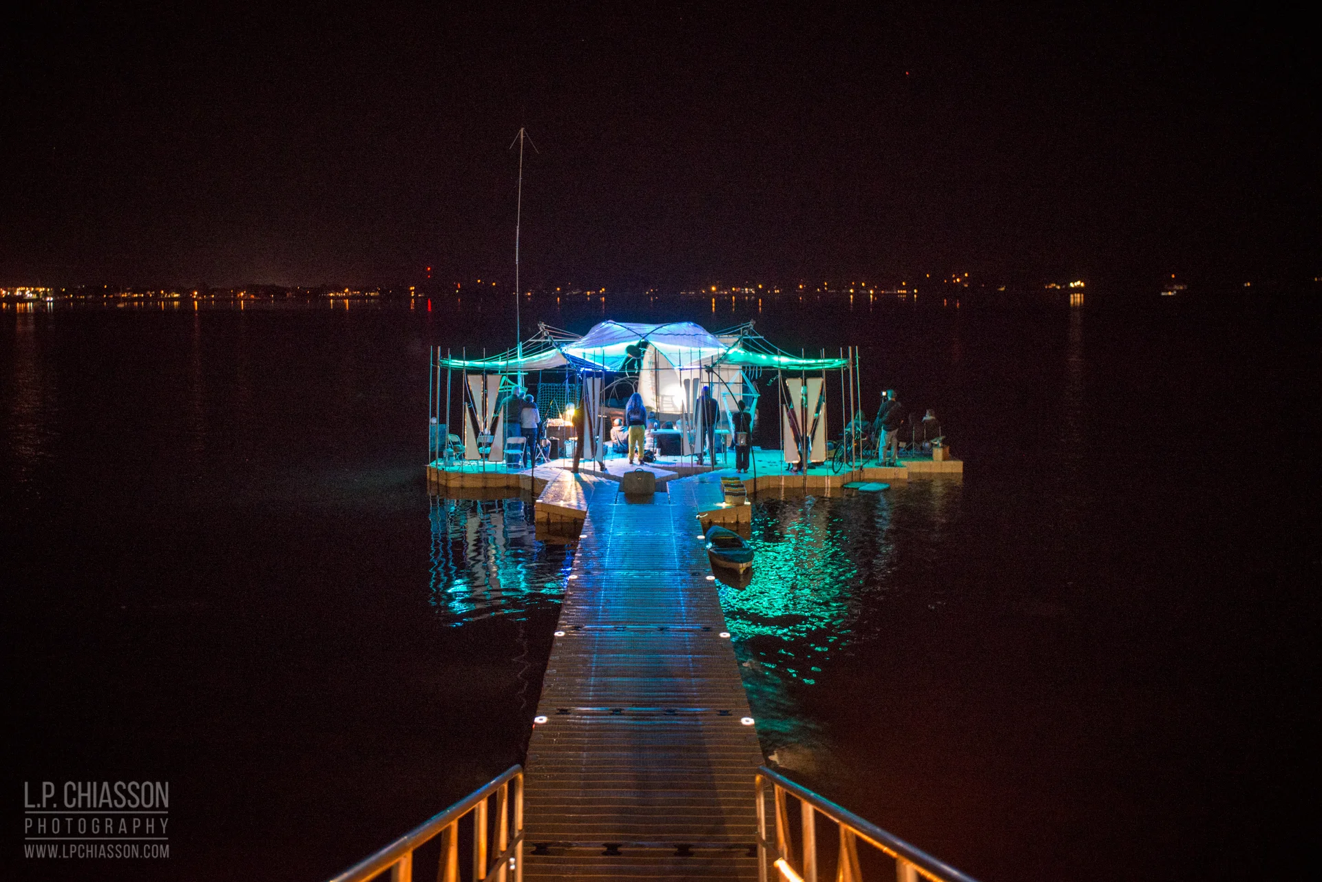  The Floating Warren Pavilion. Photo: LP Chiasson &amp; Festival Inspire. 