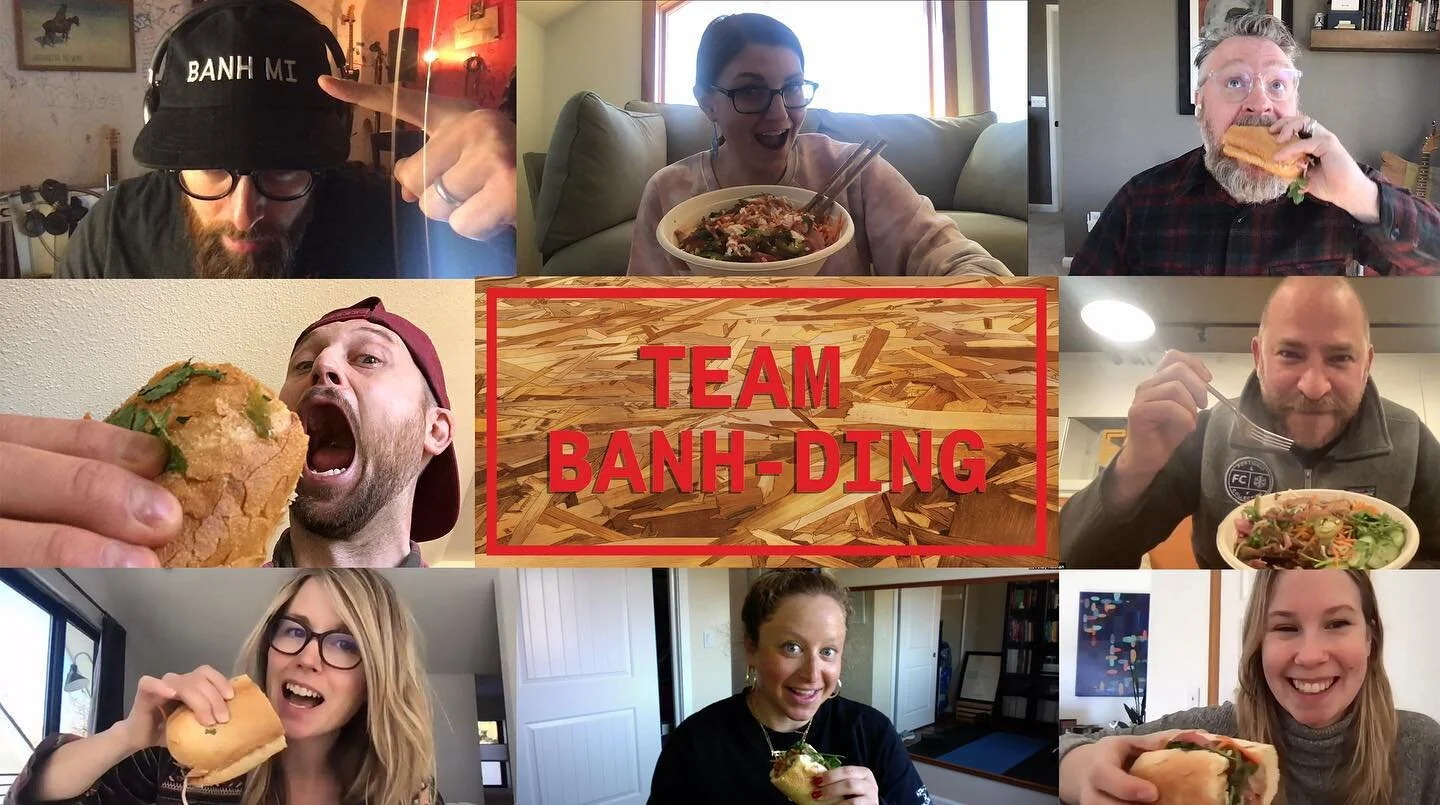 Thanks to our friends @daikonbanhmi for the crazy delicious lunch. Team Banh-ding never tasted so good. 😋 🥖 👏🏻
