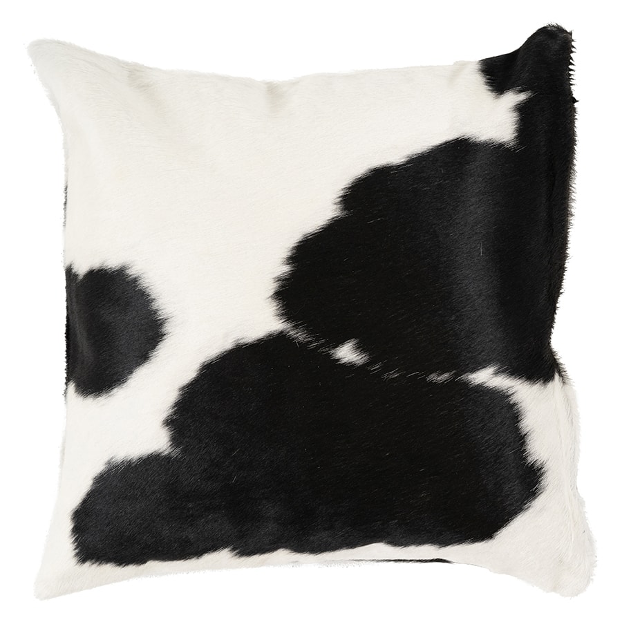 A Black and White 50cm Cowhide Cushion Cover A Beautiful Living Accessory