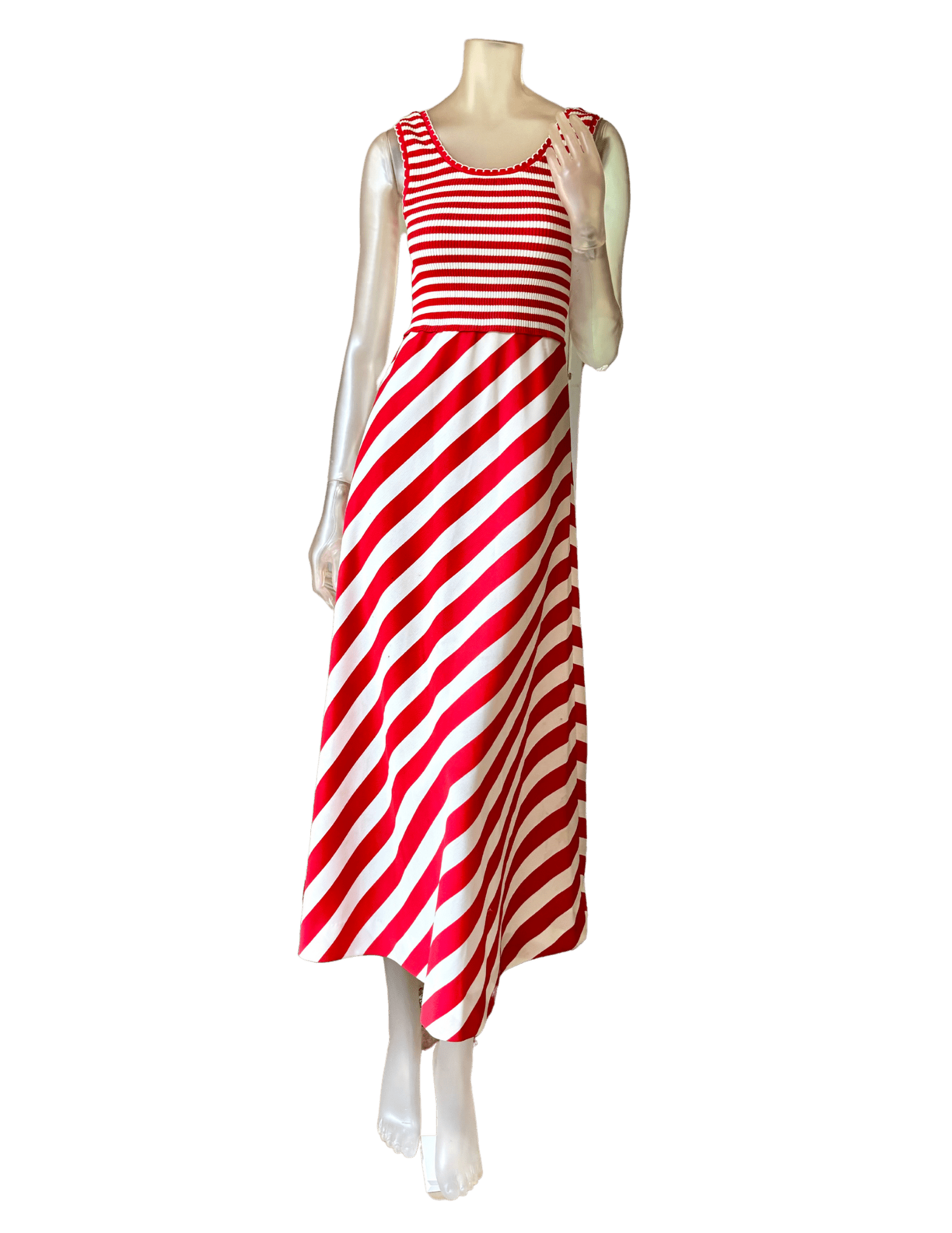 70's Saks Fifth Avenue Striped Dress  B. Jones Style