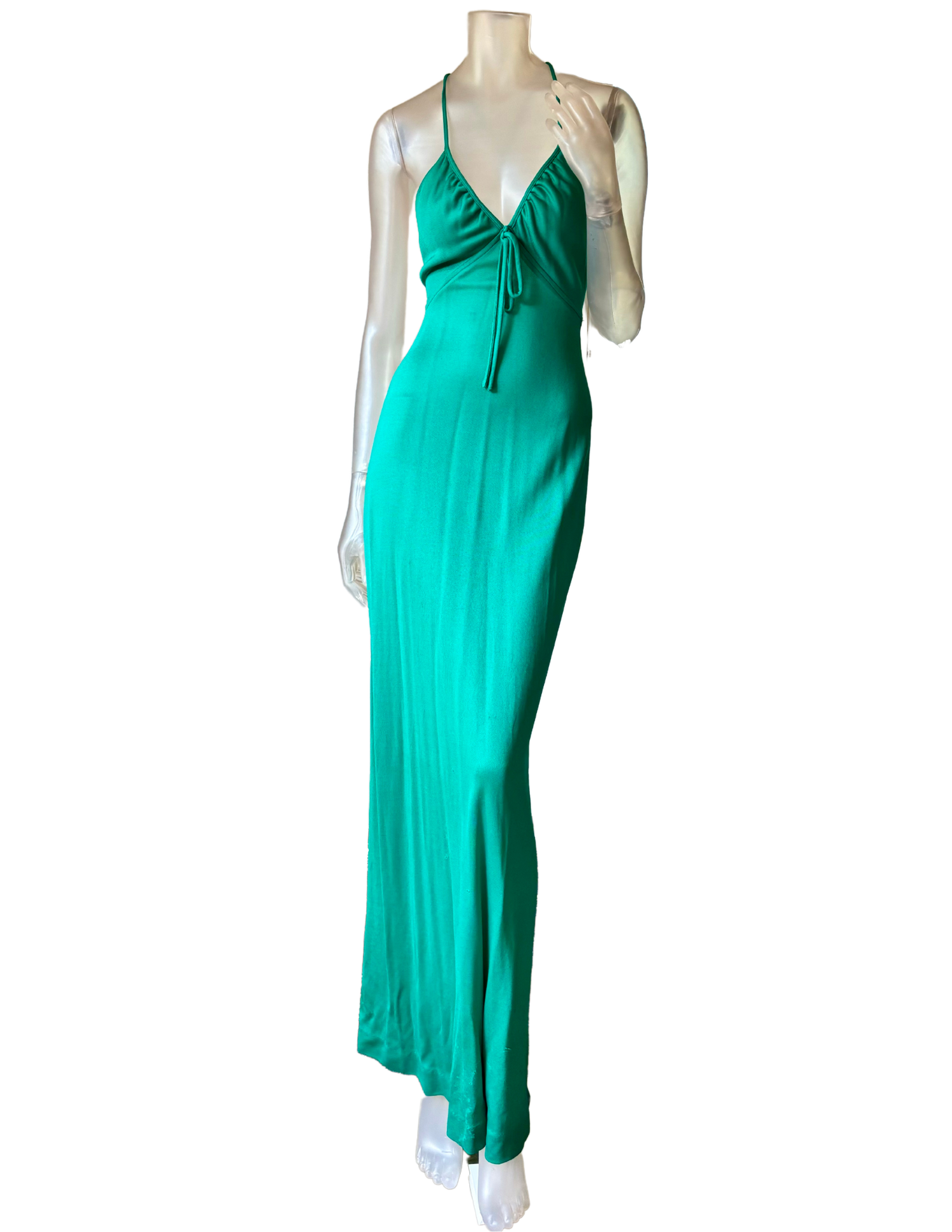 70's Green Maxi Dress  B. Jones Style