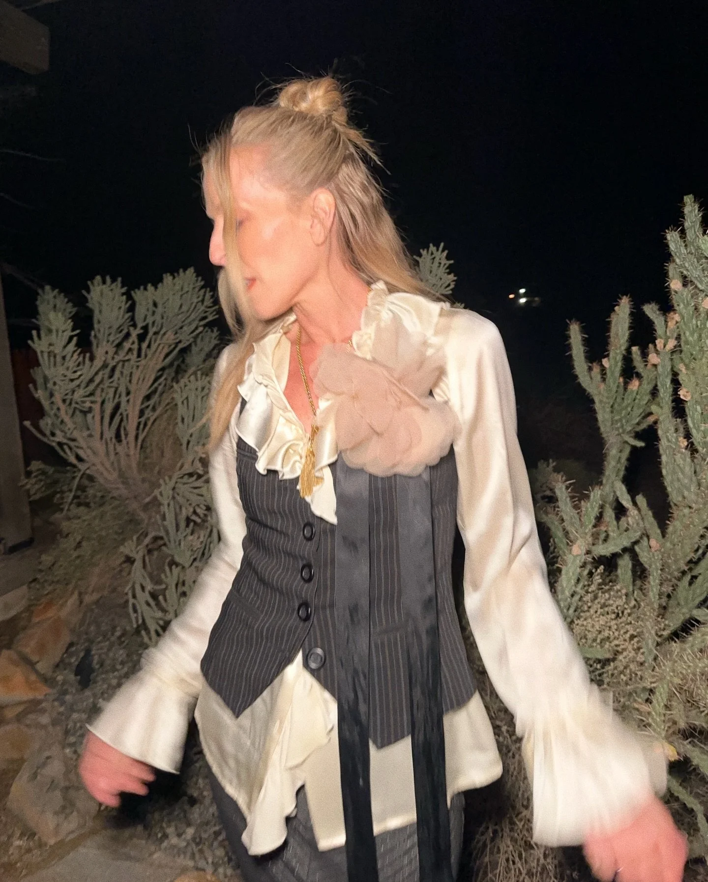 DESERT NIGHTS&hellip; shadowy ruffles and whispers of dark florals.