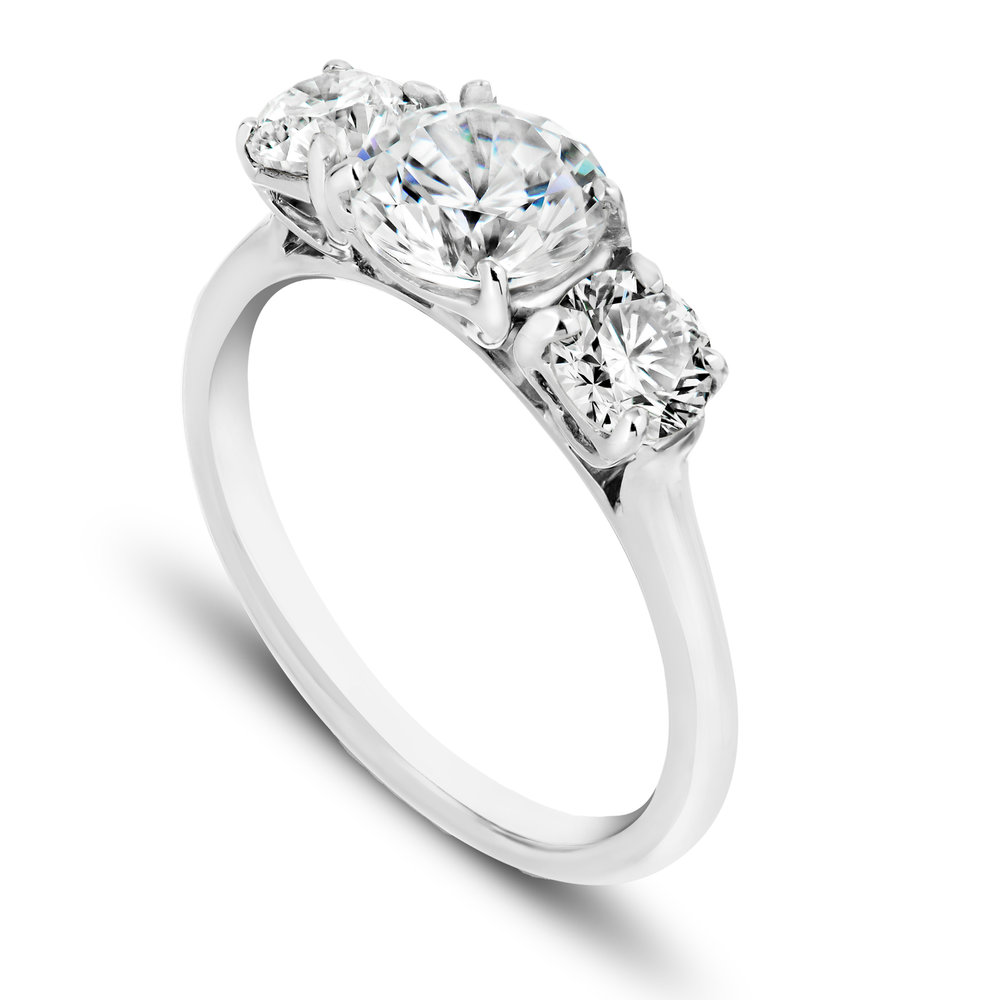 Stof ophouden klap Three-Stone Diamond Engagement Ring — Protea Diamonds