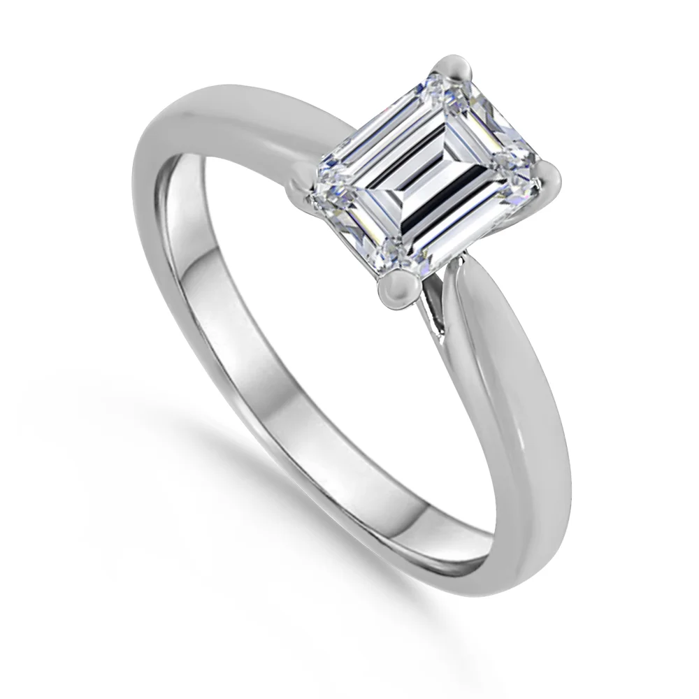 Classic Emerald-Cut Solitaire