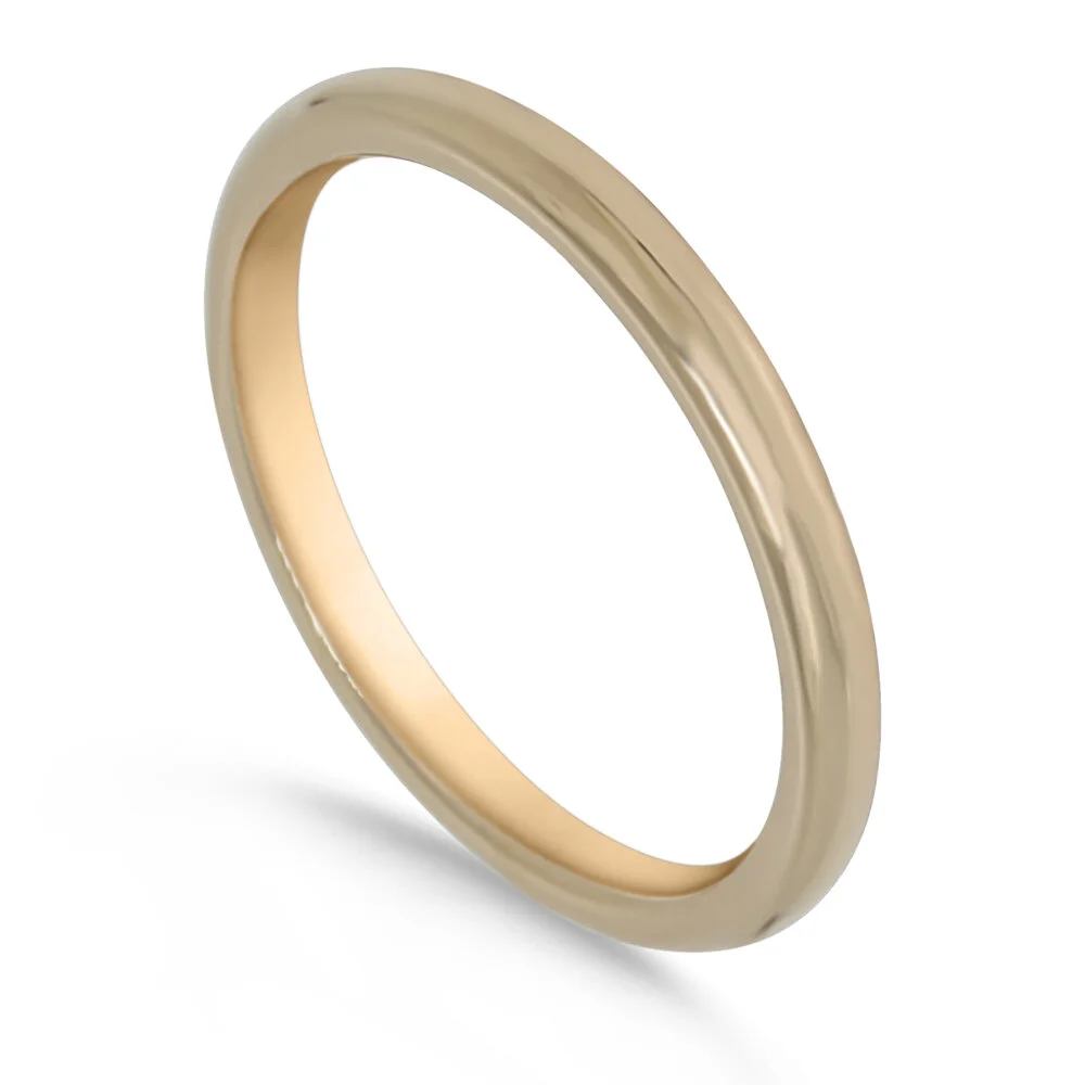 18K Rose Gold 2mm Comfort-Fit Band