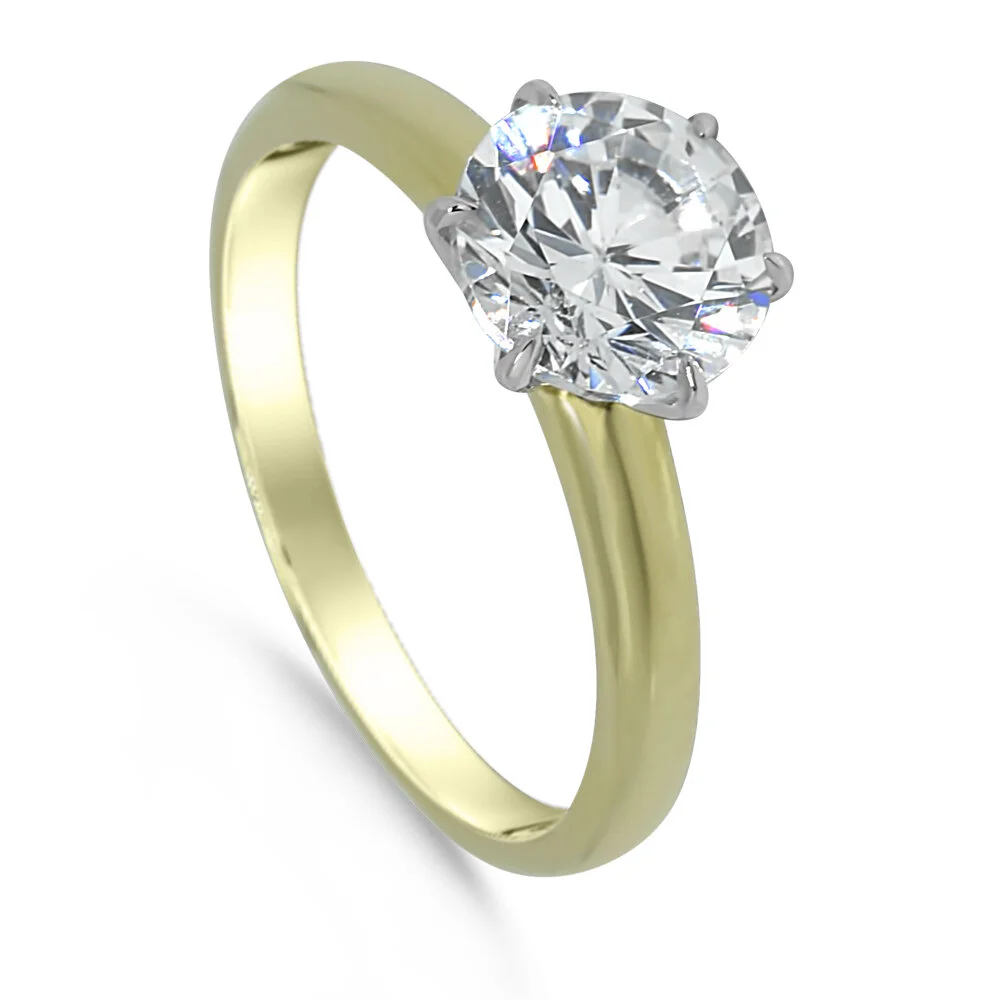 14K Yellow Six-Prong Solitaire