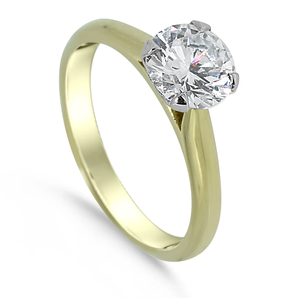 14K Yellow Classic Solitaire