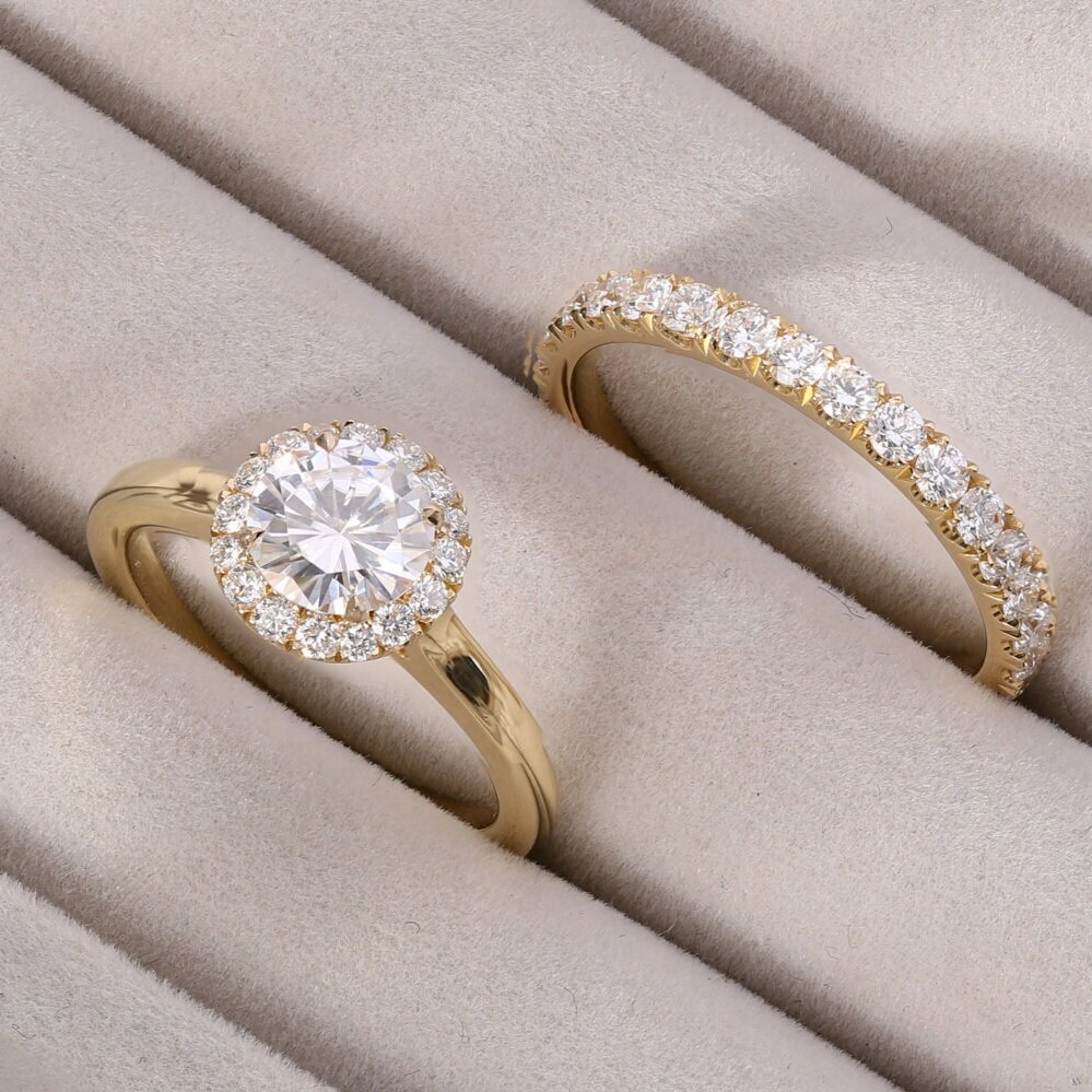 Diamond engagement and wedding sets miller s crossing