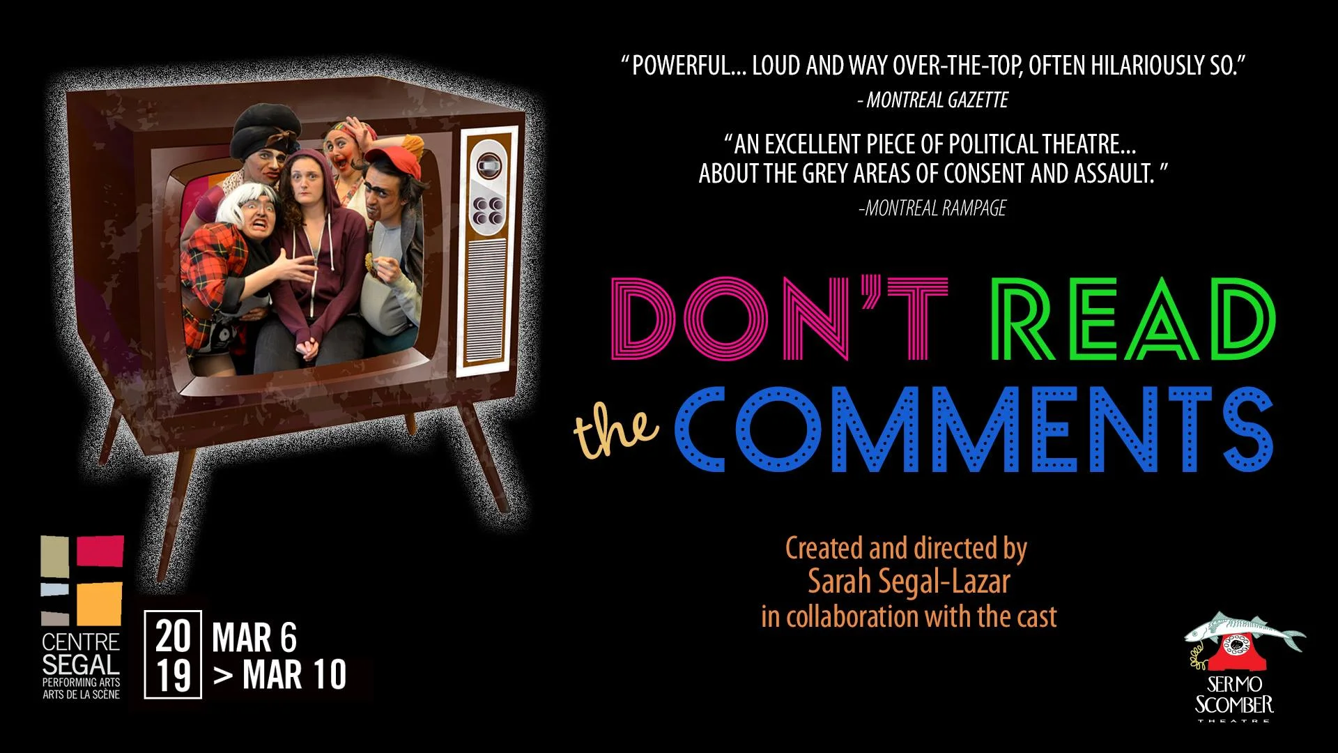 Don't Read the Comments at the Segal Centre