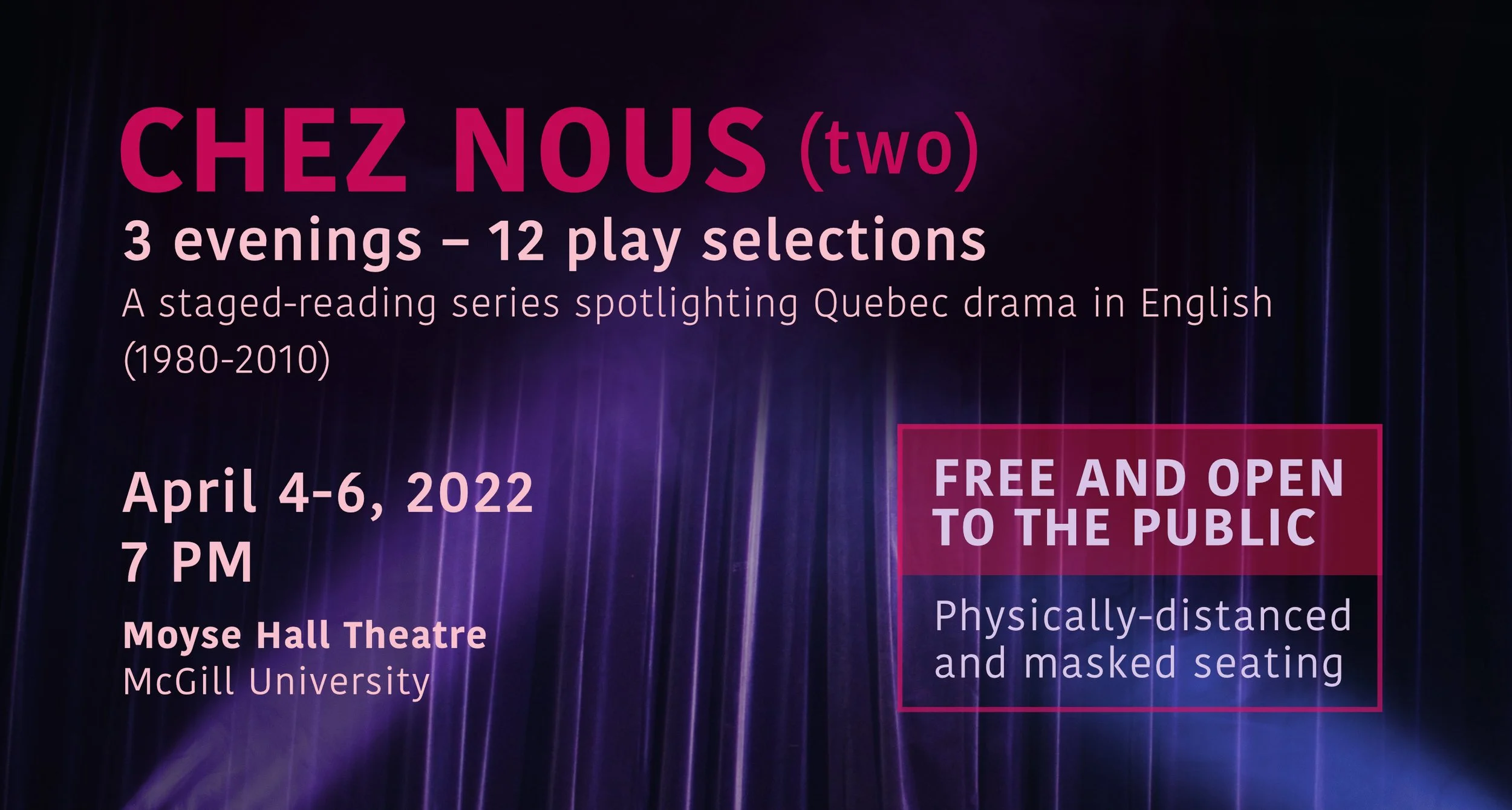 Directing McGill's Chez Nous Series