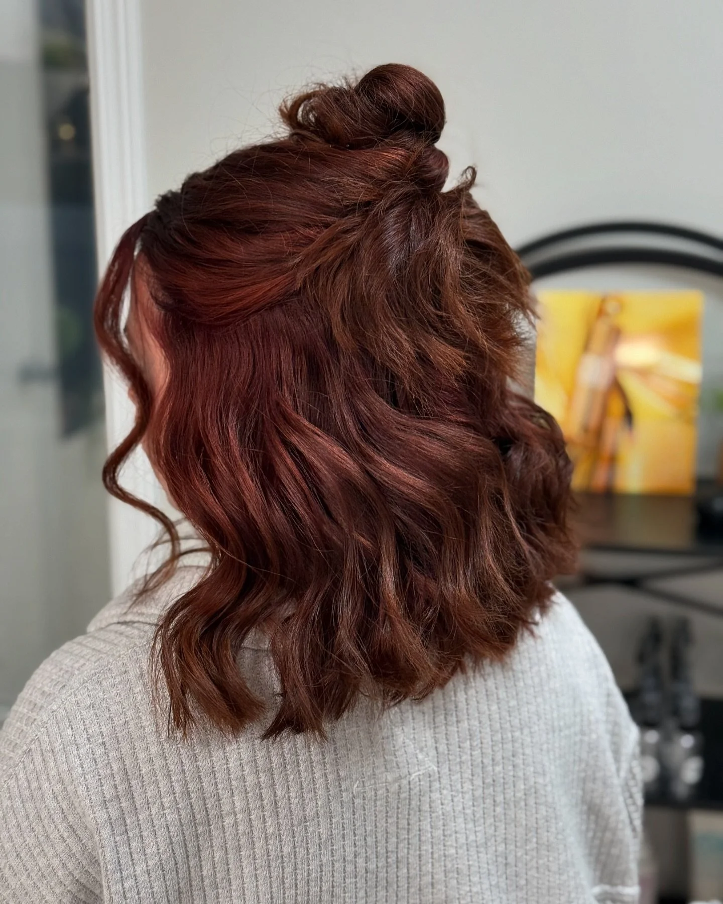 I heard redheads have more fun because they&rsquo;re always on fire 🔥 @hairby_monica 

#youarecorebeauty #corebeautygr #grandrapidssalon #grandrapidshair #redhead #redhair