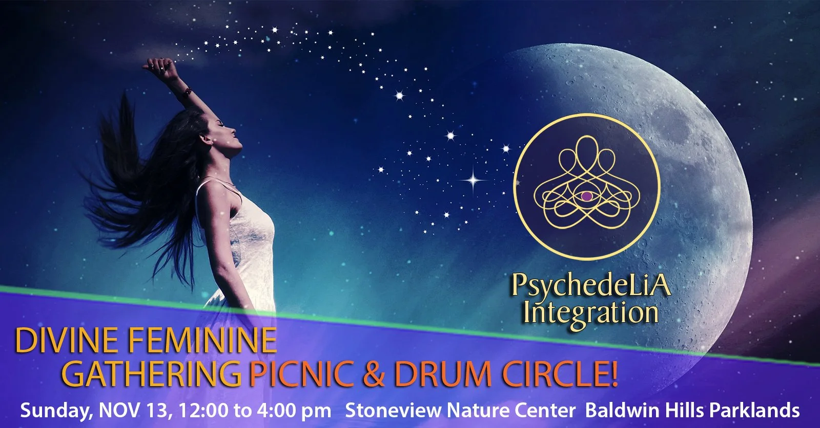 Psychedelic Divine Feminine Picnic Day and Drum Circle!