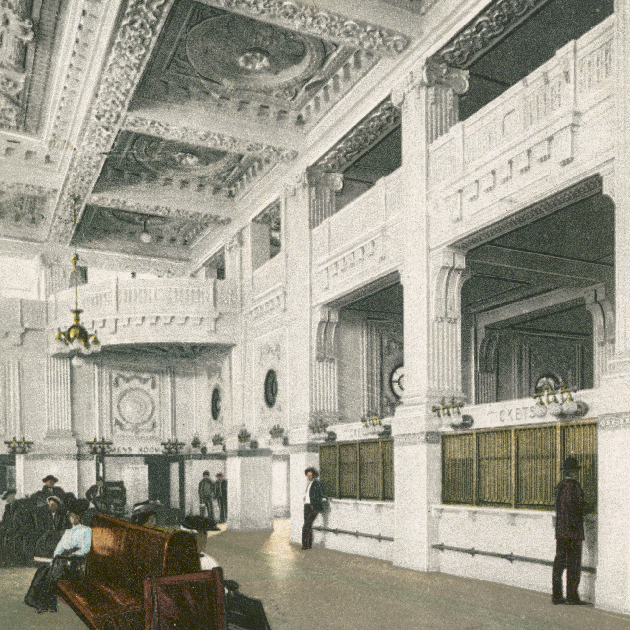 Seattle's King Street Station. Detroit Publishing Co, public domain.