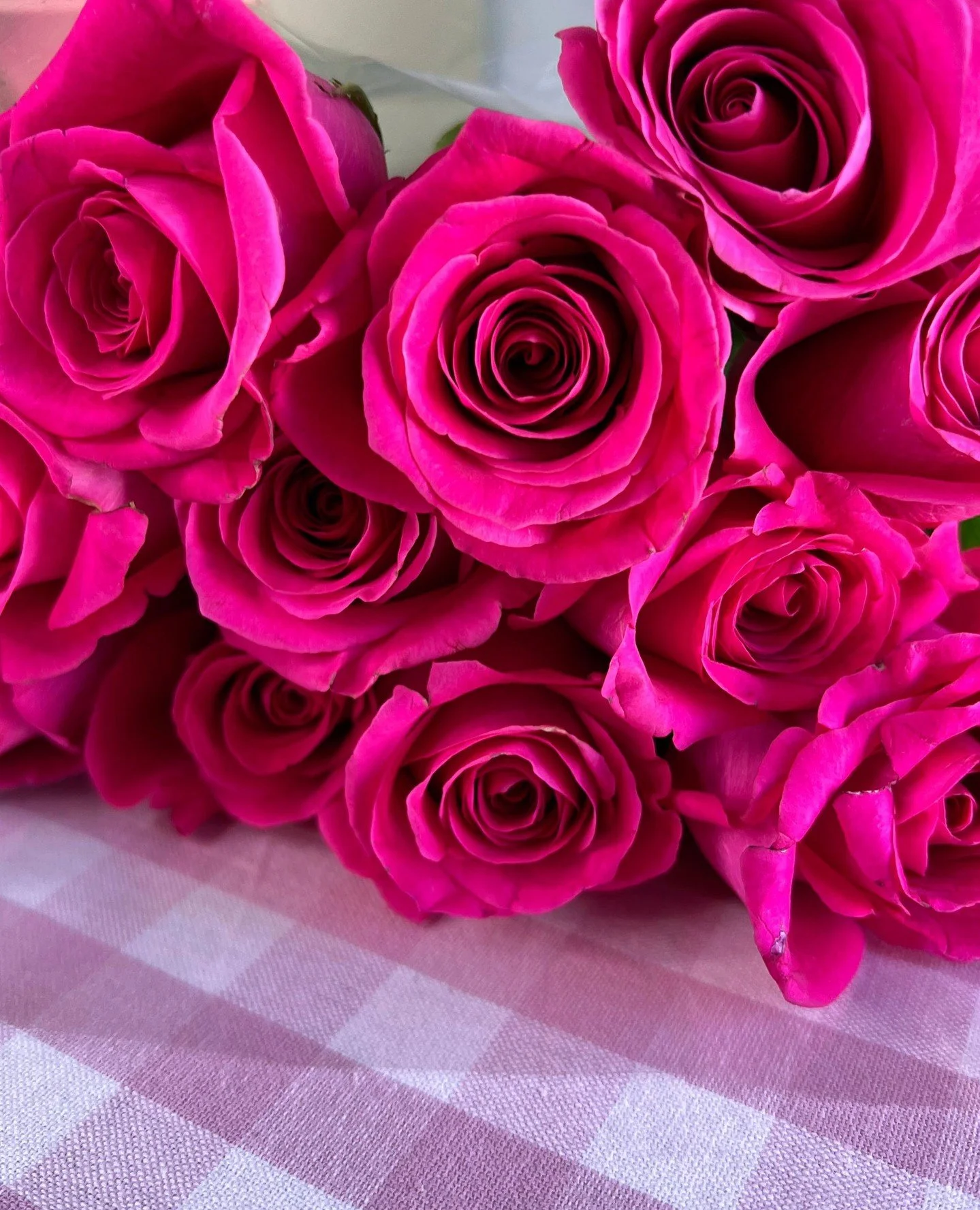 When in doubt, go hot pink 💖 These flowers were too cute to pass up and made the sweetest little table arrangement! Couldn't resist 😊 ⁠
⁠
bright blooms, new orleans florist, new orleans events, corporate florals, luxury events, florist workshops, v