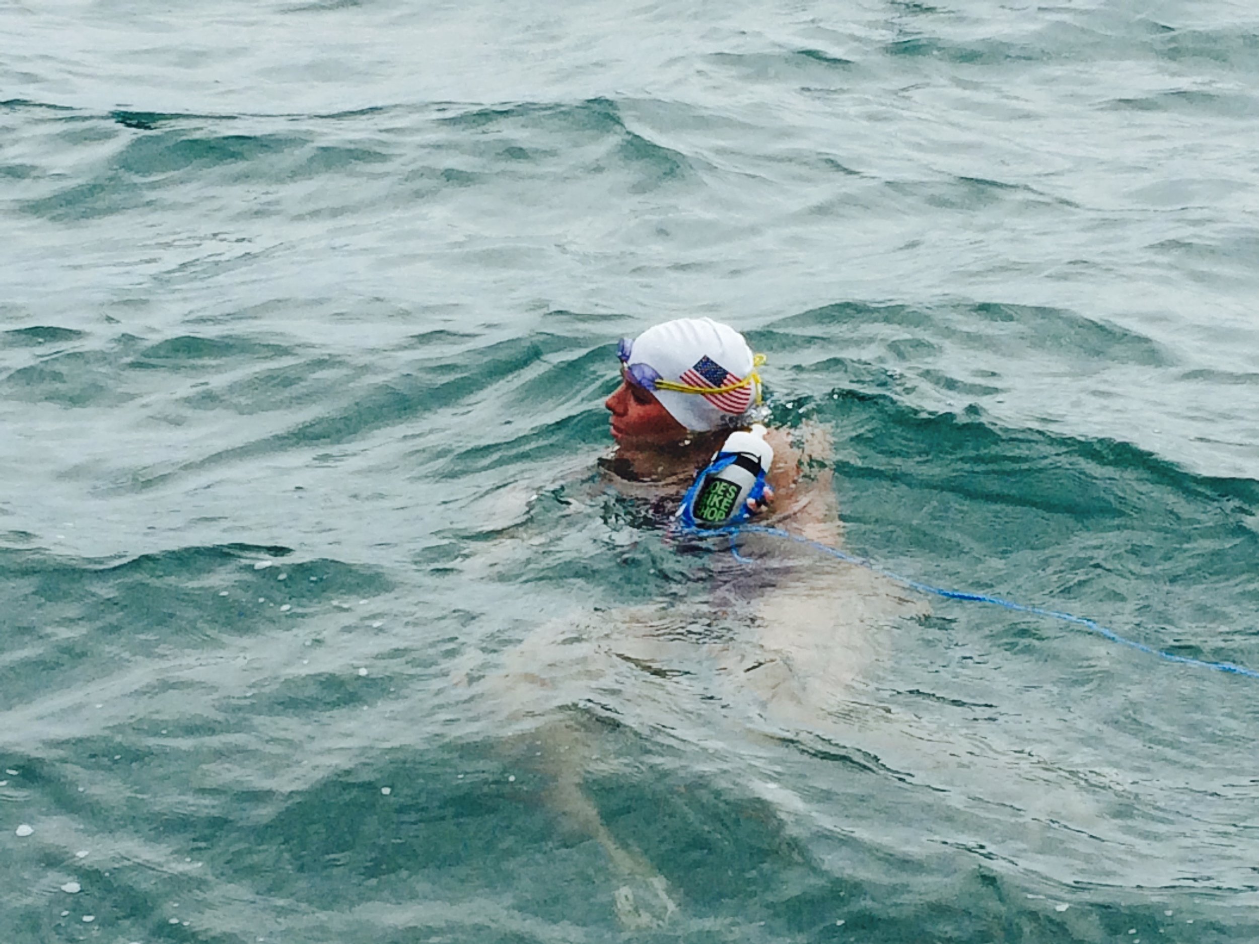  Katie swimming the English Channel in 2015 