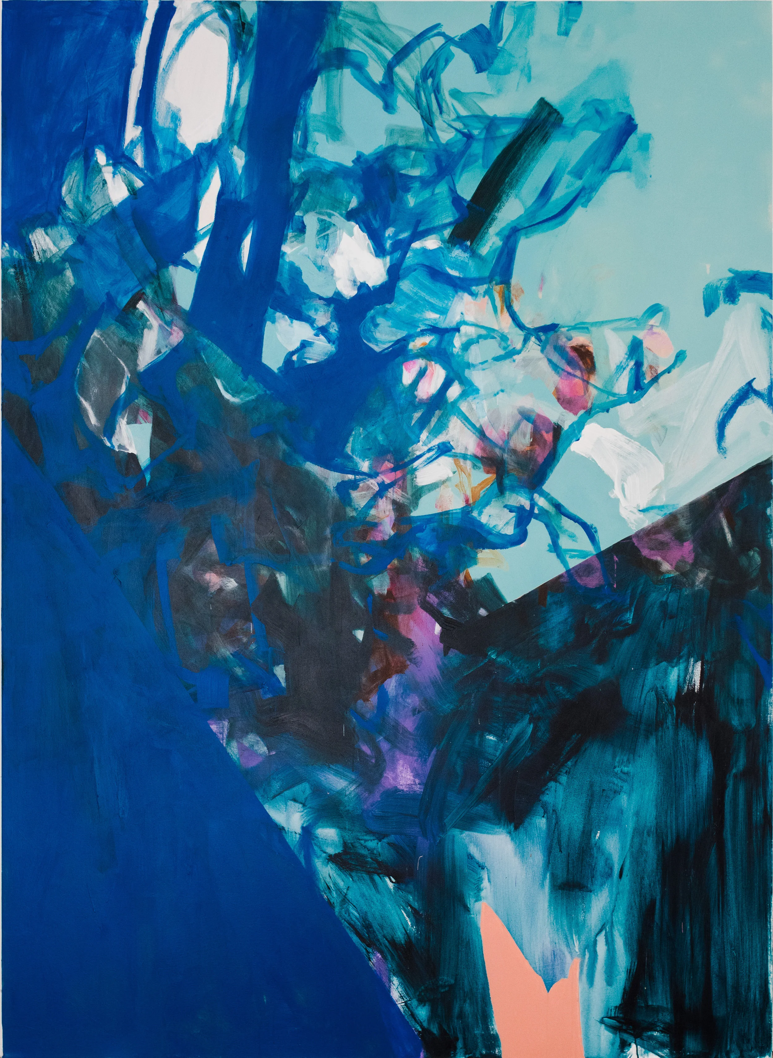 Double Dutch 70”x96”, acrylic on canvas, 2018, available