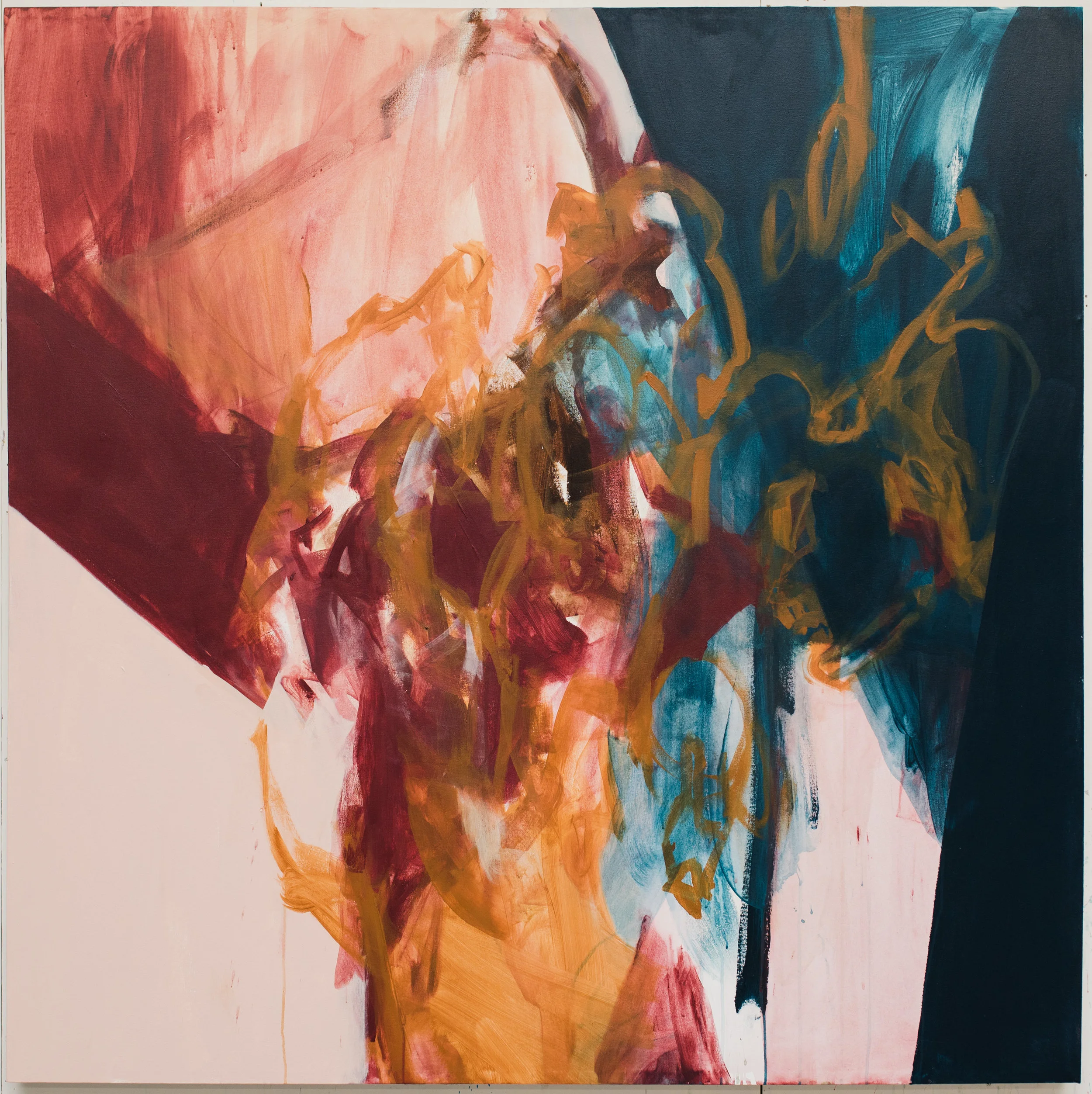Hot Heat 66”x66”, acrylic on canvas, 2018, available