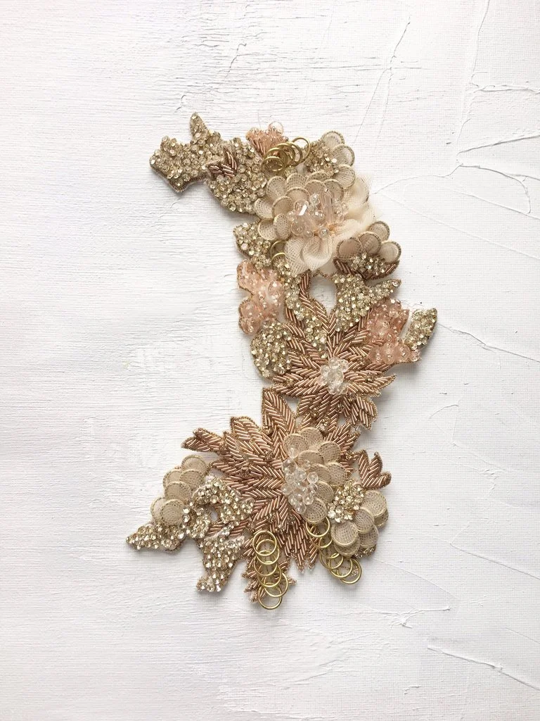 Diana Rose Gold Hair Comb