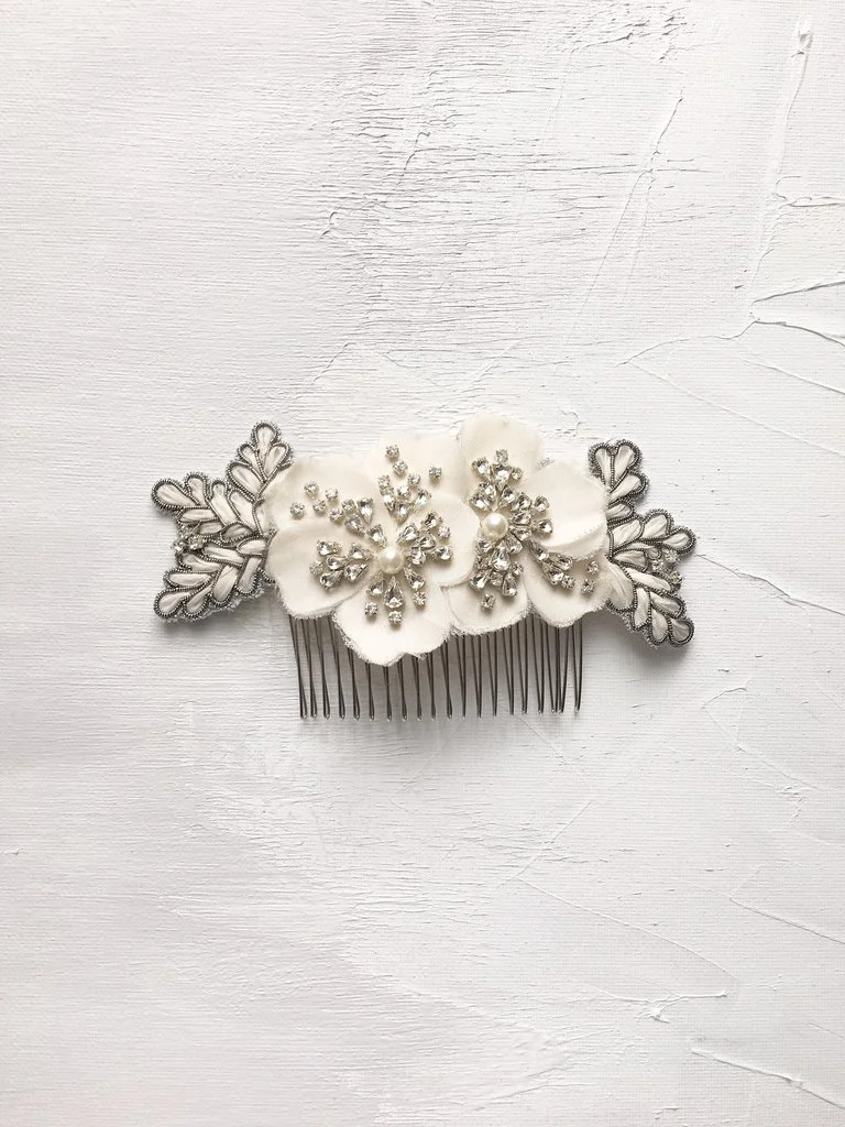 Pansies Hair Comb