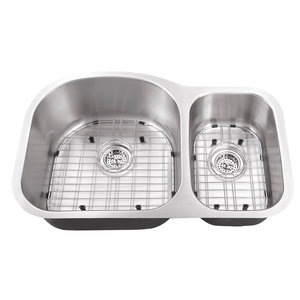 Undermount 31 1 2 In 70 30 Bowl Eurostyle 16 Ga Stainless Steel Kitchen Sink Cahaba Designs